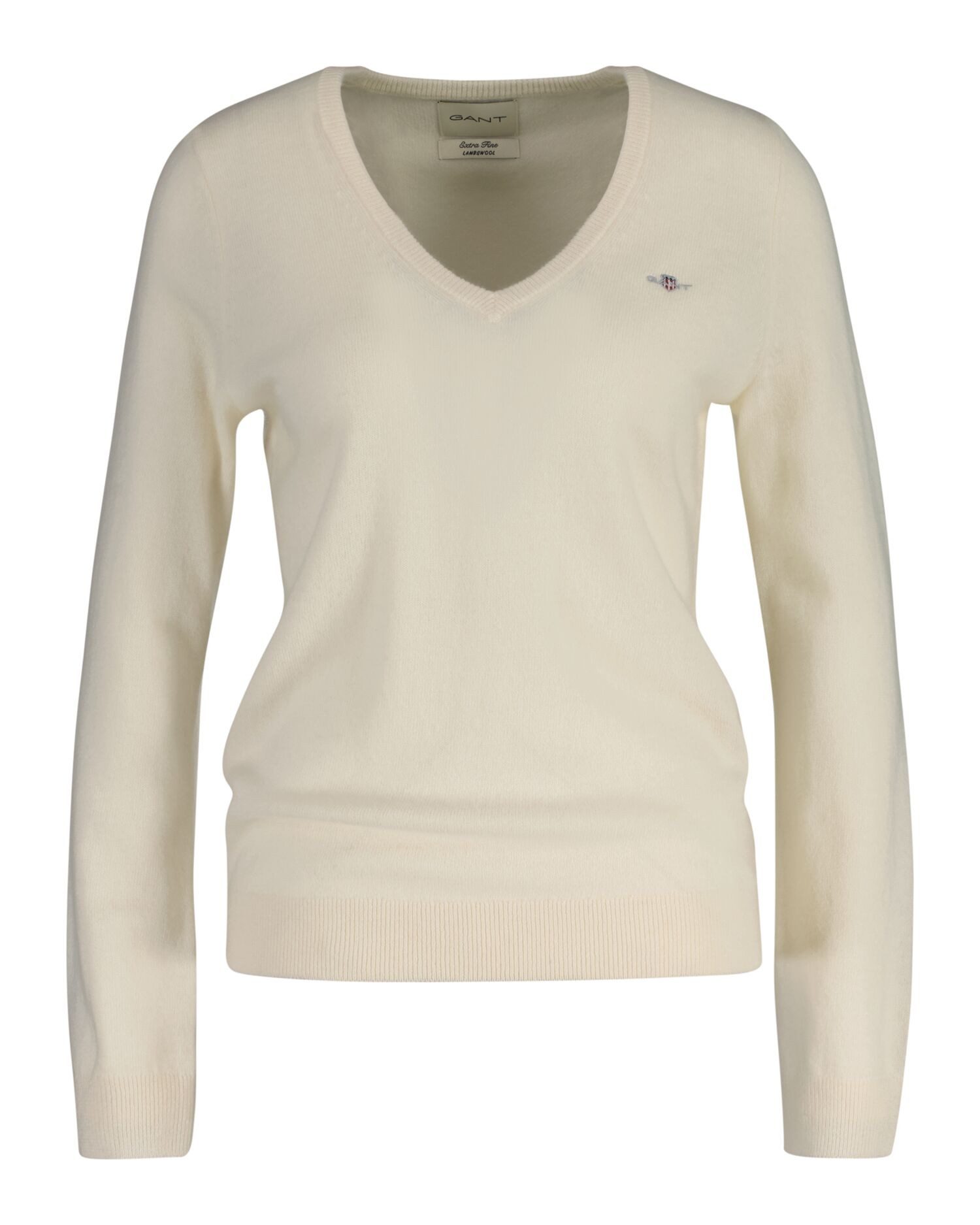 Gant V-Ausschnitt-Pullover EXTRAFINE LAMBSWOOL V-NECK günstig online kaufen