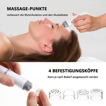 GelldG Massagegerät 4 in 1 Mini elektrische Gesichtsmassagegerät Akupressur, Massagegerät