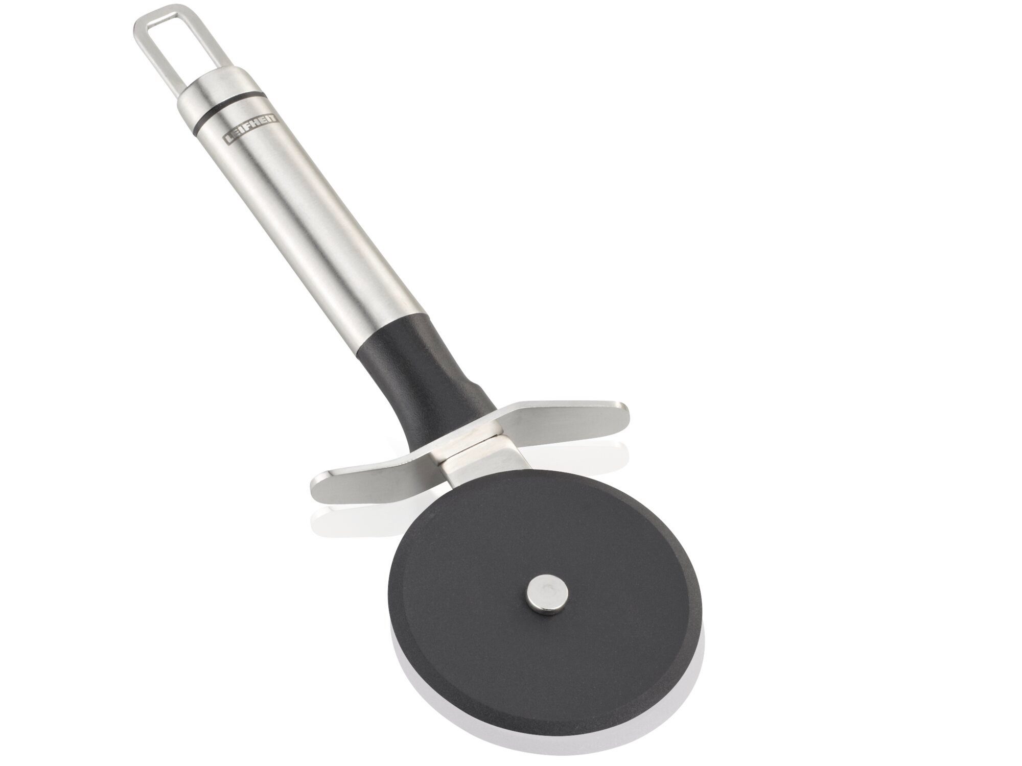Leifheit Pizzaschneider Pizzaschneider Nylon, Edelstahlgriff, Spülmaschinengeeignet, Nylonrad, Aufhängeöse