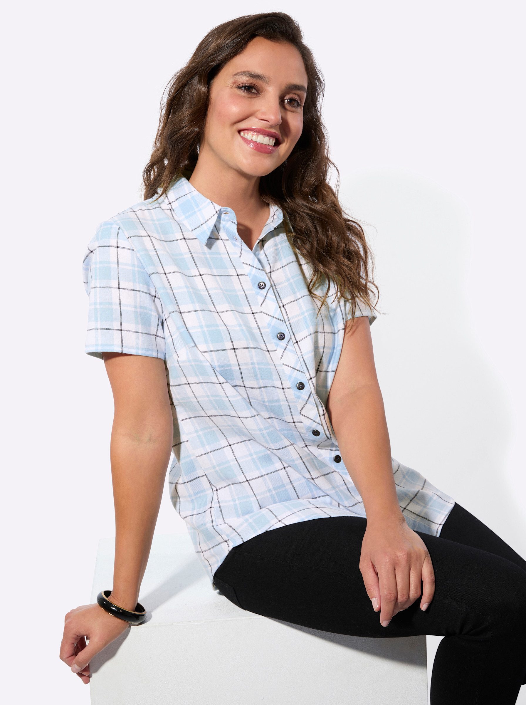 Witt Klassische Bluse Karobluse .