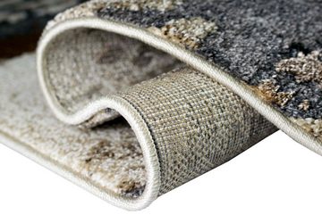 Teppich Teppich Wohnzimmer Wohnzimmerteppich Marmor grau beige braun, Carpetia, rechteckig, Höhe: 13 mm