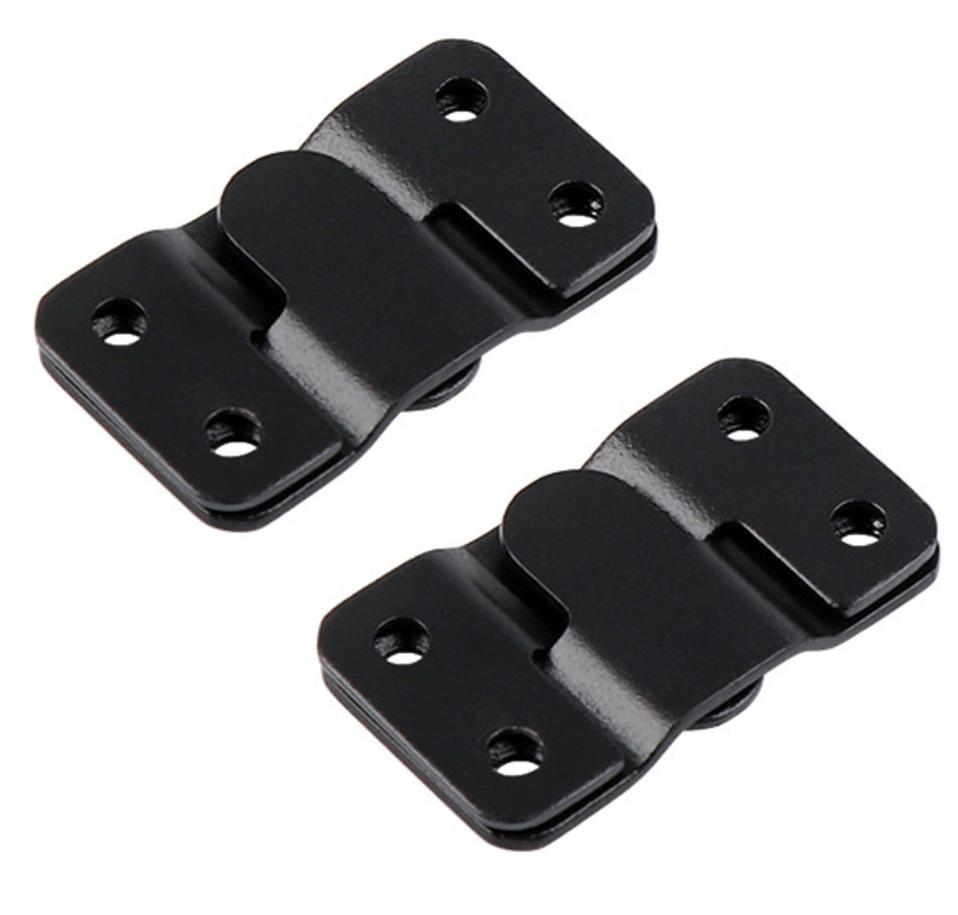 BAYLI Flachverbinder 2 Paar Möbel Steckverbinder - Schwarz, 54x30 mm Couchverbinder