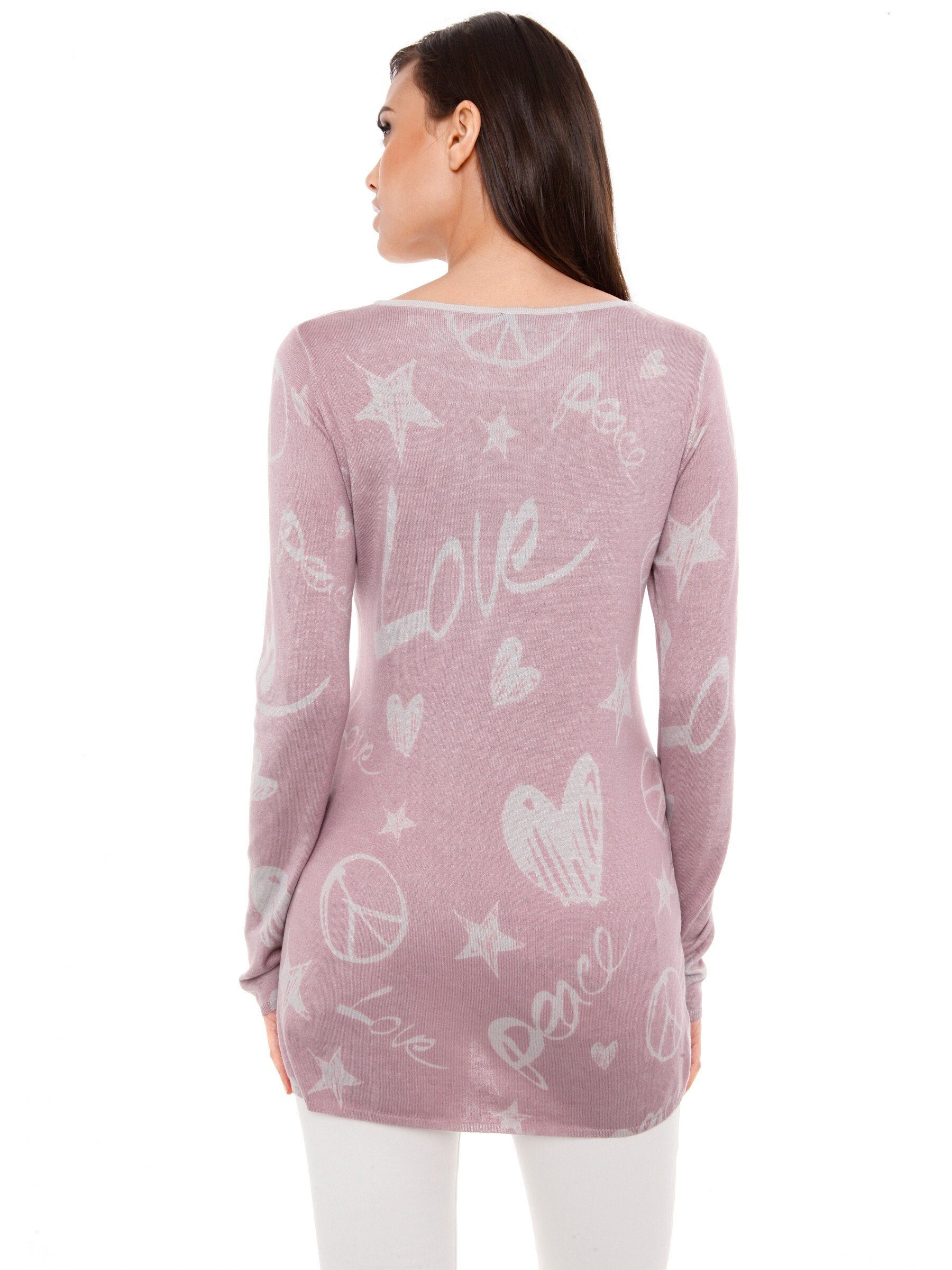 rosé Strickpullover heine