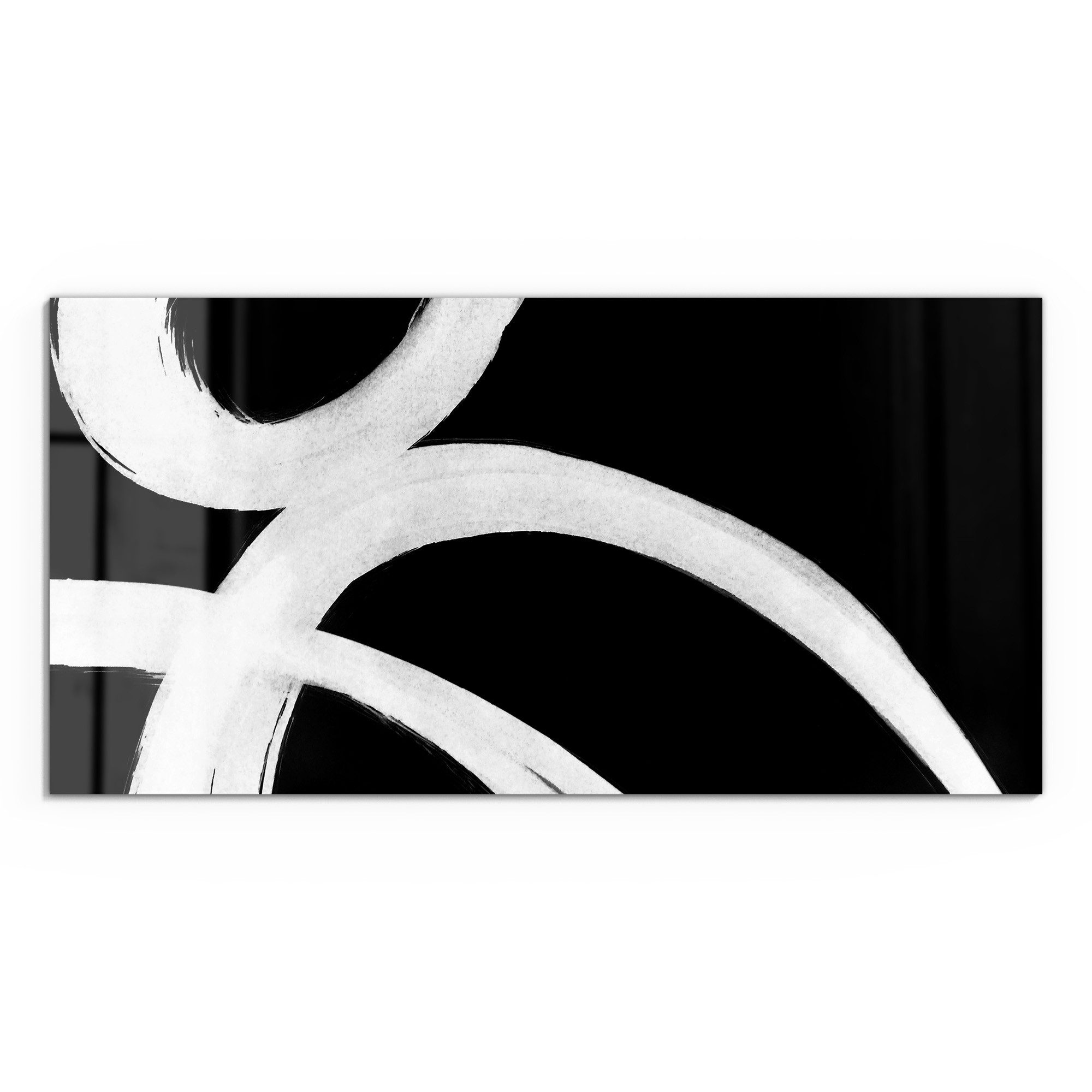DEQORI Glasbild 'Schwarze Eleganz', 'Schwarze Eleganz', günstig online kaufen