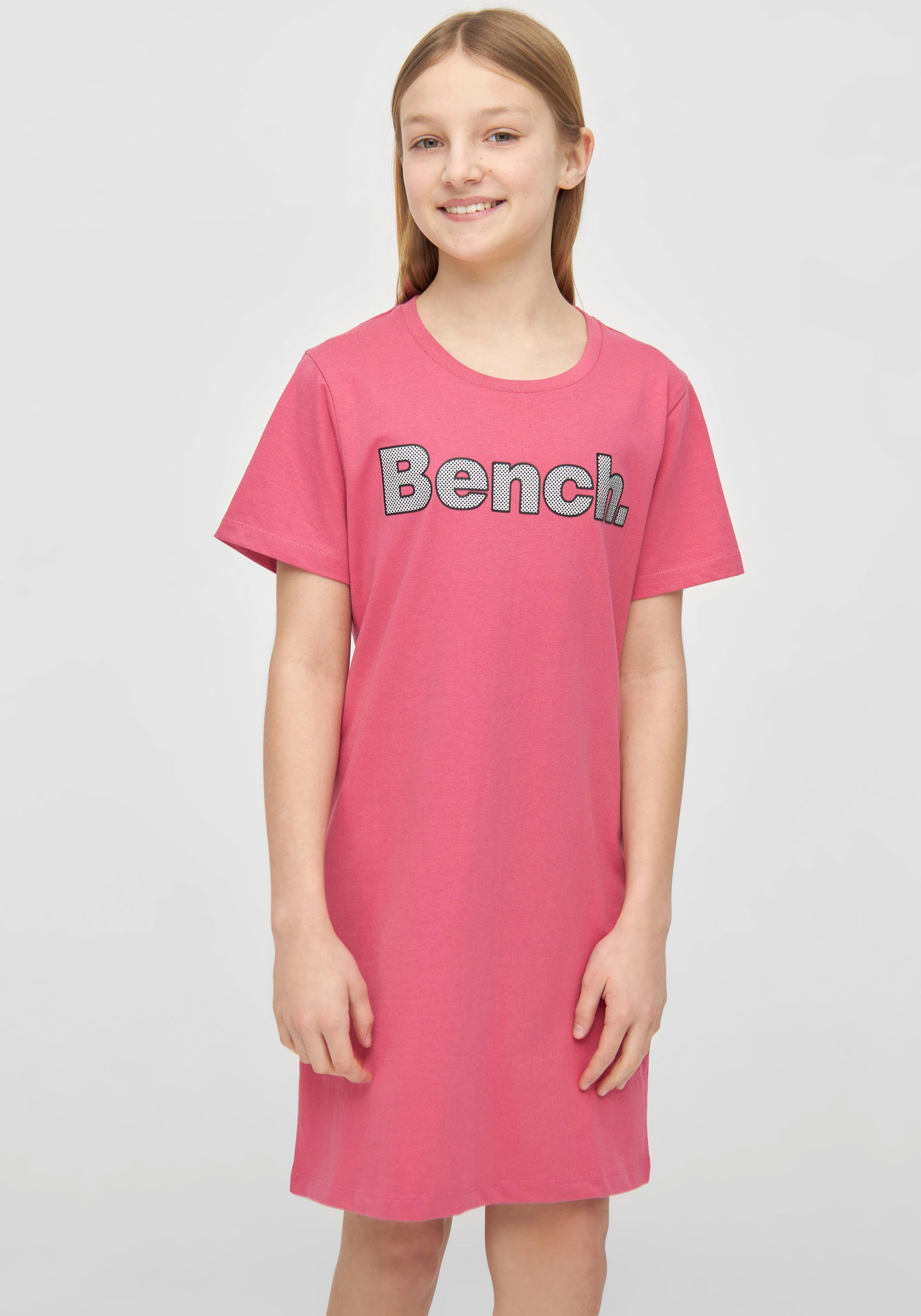 Bench. T-Shirt JINAG mit Logodruck BRIGHTROSE