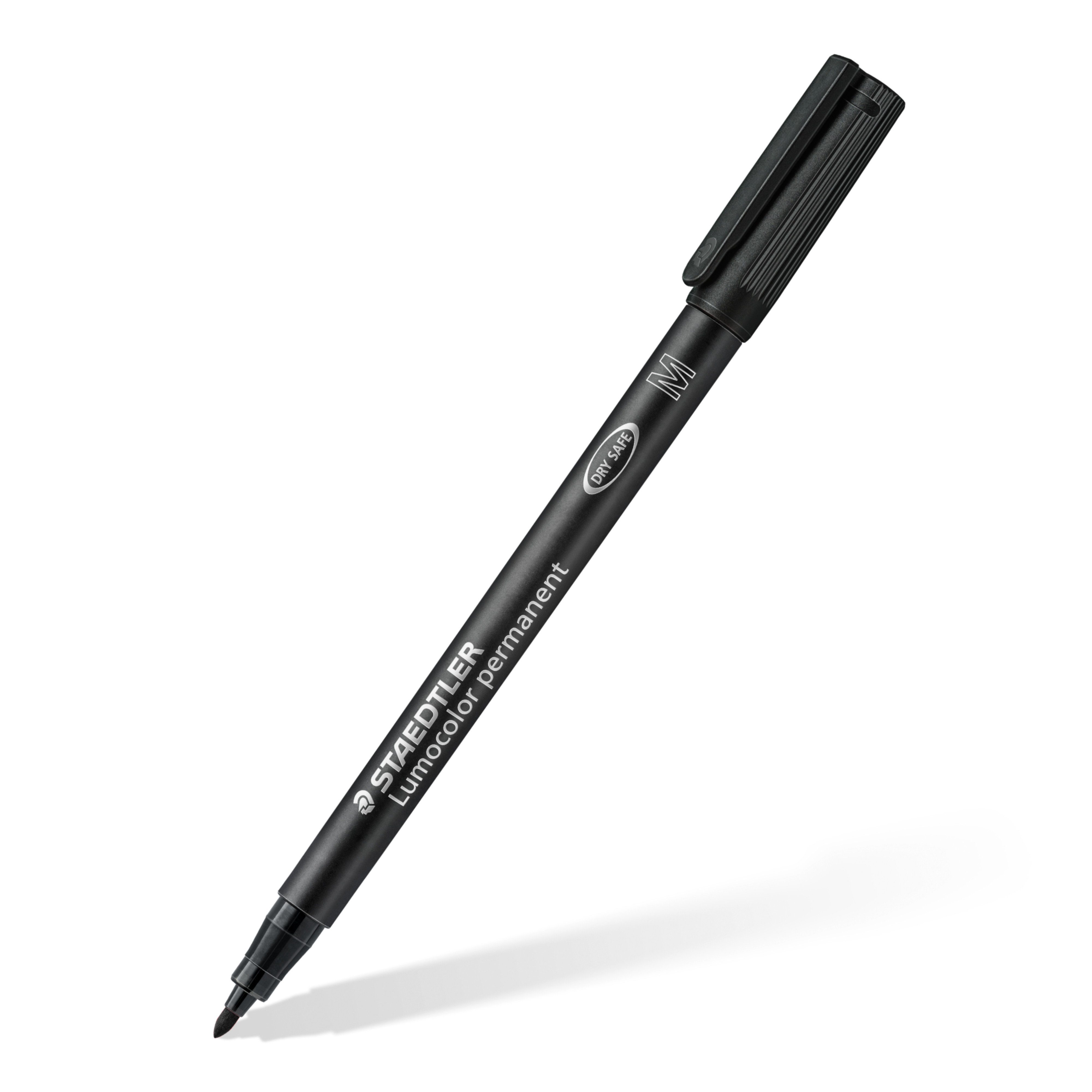 STAEDTLER Folienstift 10x Folienstift Lumocolor M permanent 317-9 schwarz OHP Pen Маркеры, wisch- und wasserfest