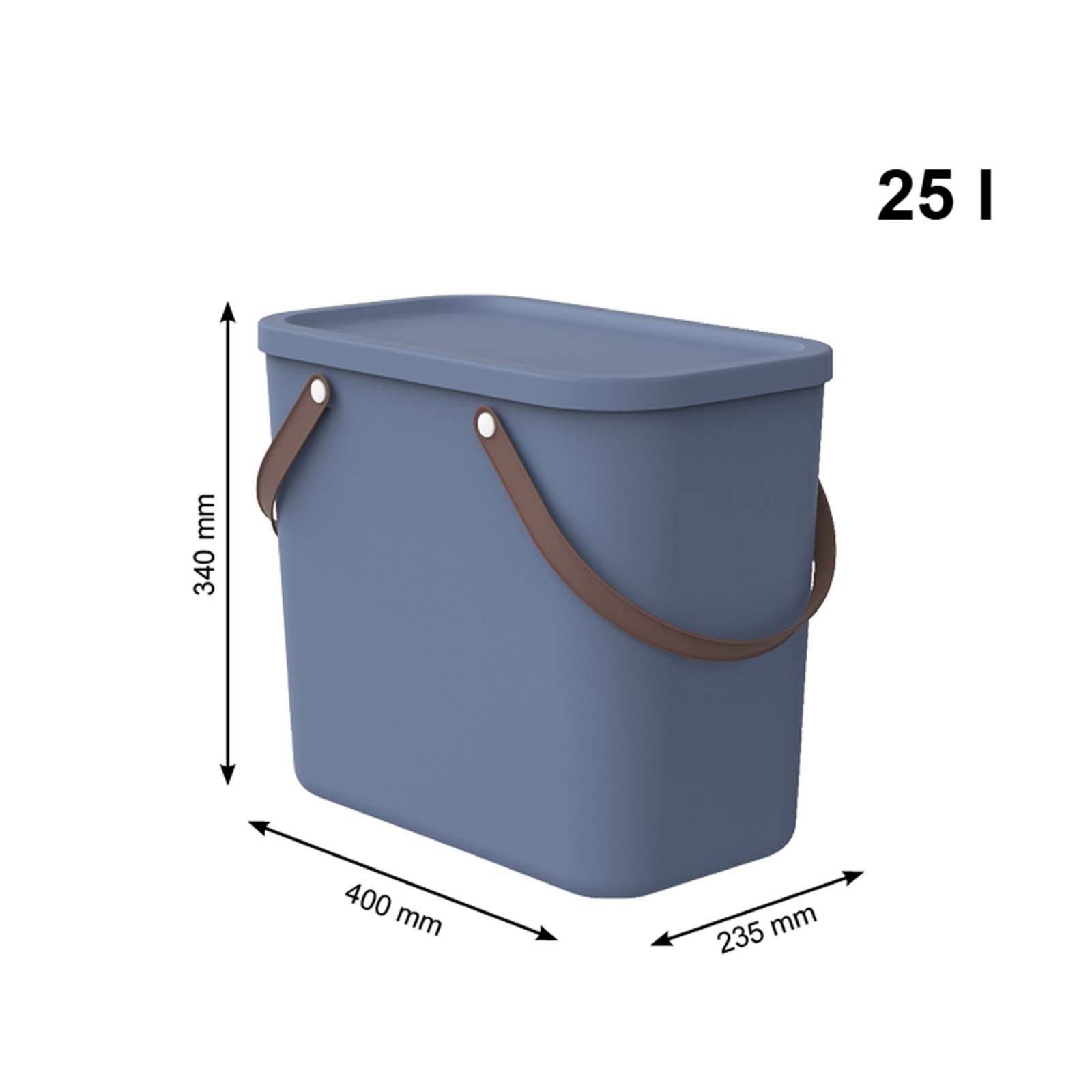 ROTHO Aufbewahrungsbox Albula Aufbewahrungsbox 25l mit Deckel – Bild 2 von 4