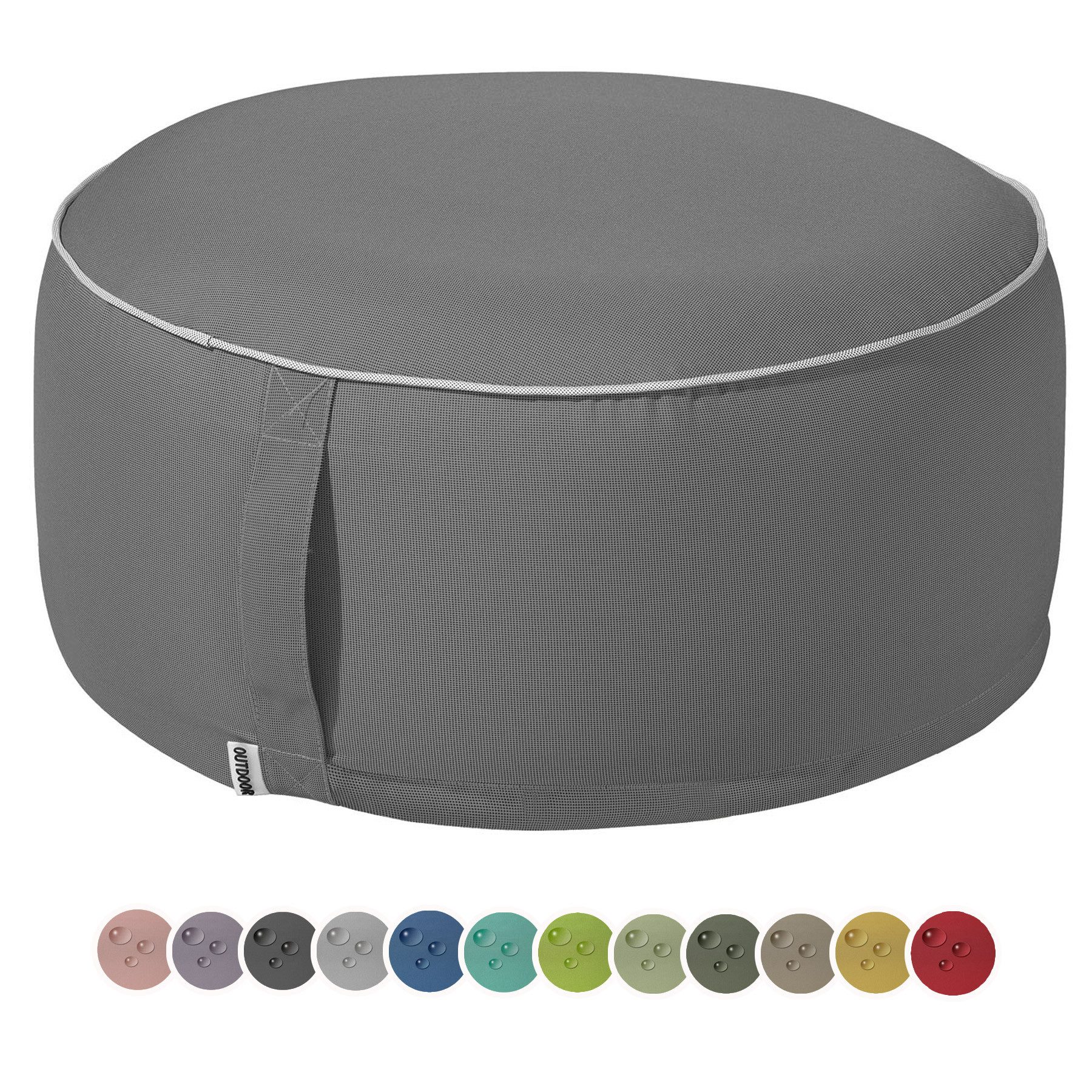 heimtexland Sitzkissen Outdoor Pouf Bodenkissen Garten Lounge Deko