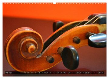 CALVENDO Wandkalender Geige - Magie der Klänge (Premium, hochwertiger DIN A2 Wandkalender 2023, Kunstdruck in Hochglanz)
