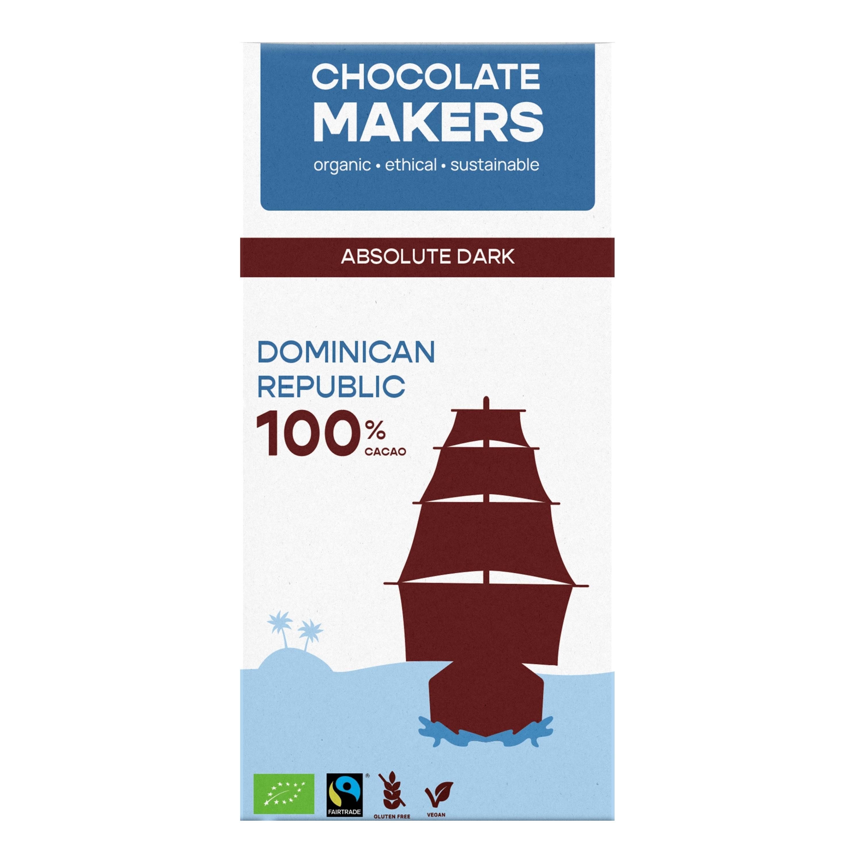 El Puente Zucker Segel-Schokolade 100 % Kakao ohne Zucker, Fair Trade, Vegan, Bio, Fair Trade