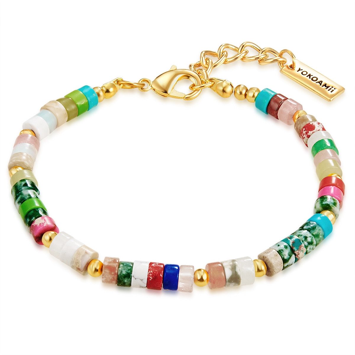 Yokoamii Armband Y21 (1-tlg), Armband gelbgold bunt