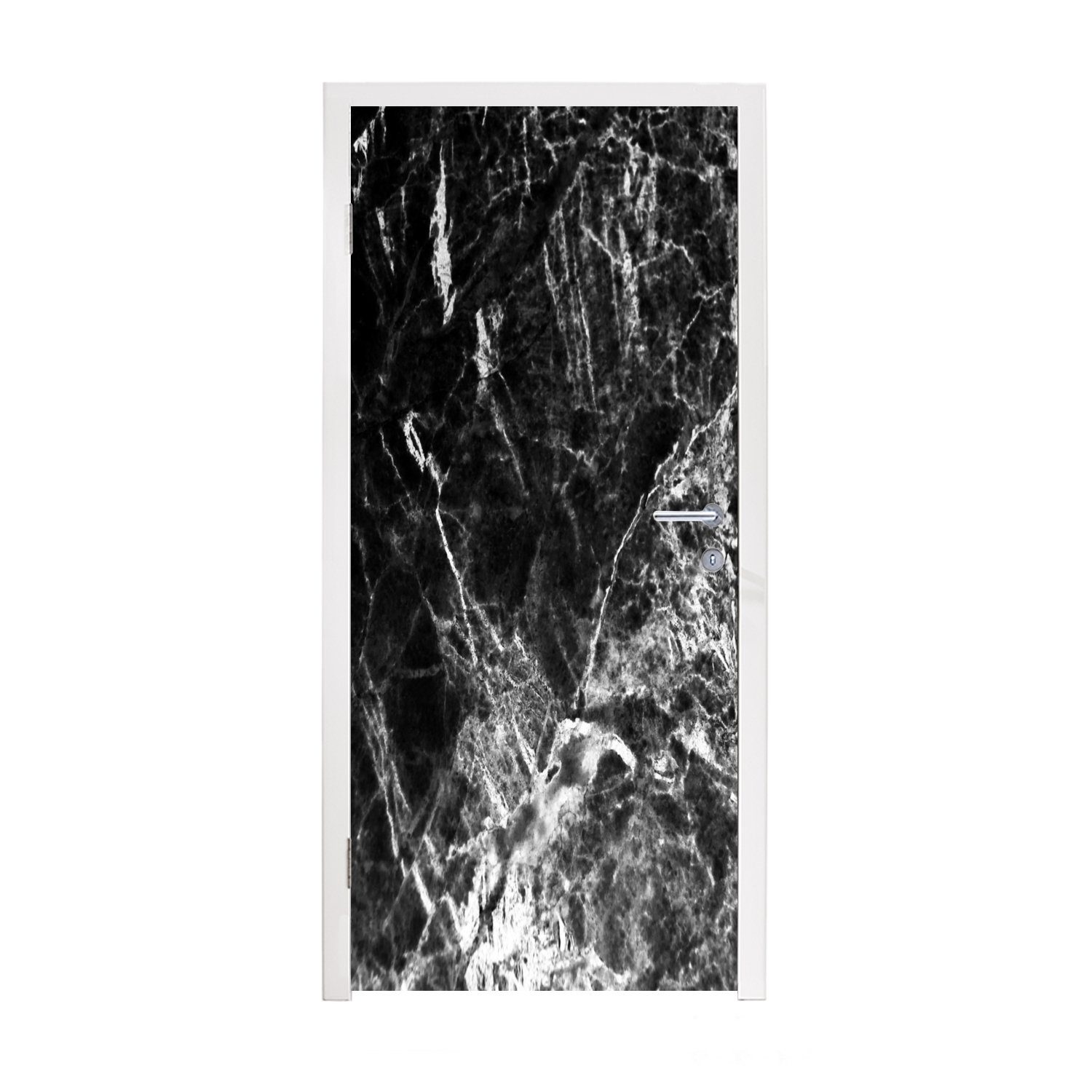 MuchoWow Türtapete Marmor - Stein - Luxus, Matt, bedruckt, (1 St), Fototapete für Tür, Türaufkleber, 75x205 cm