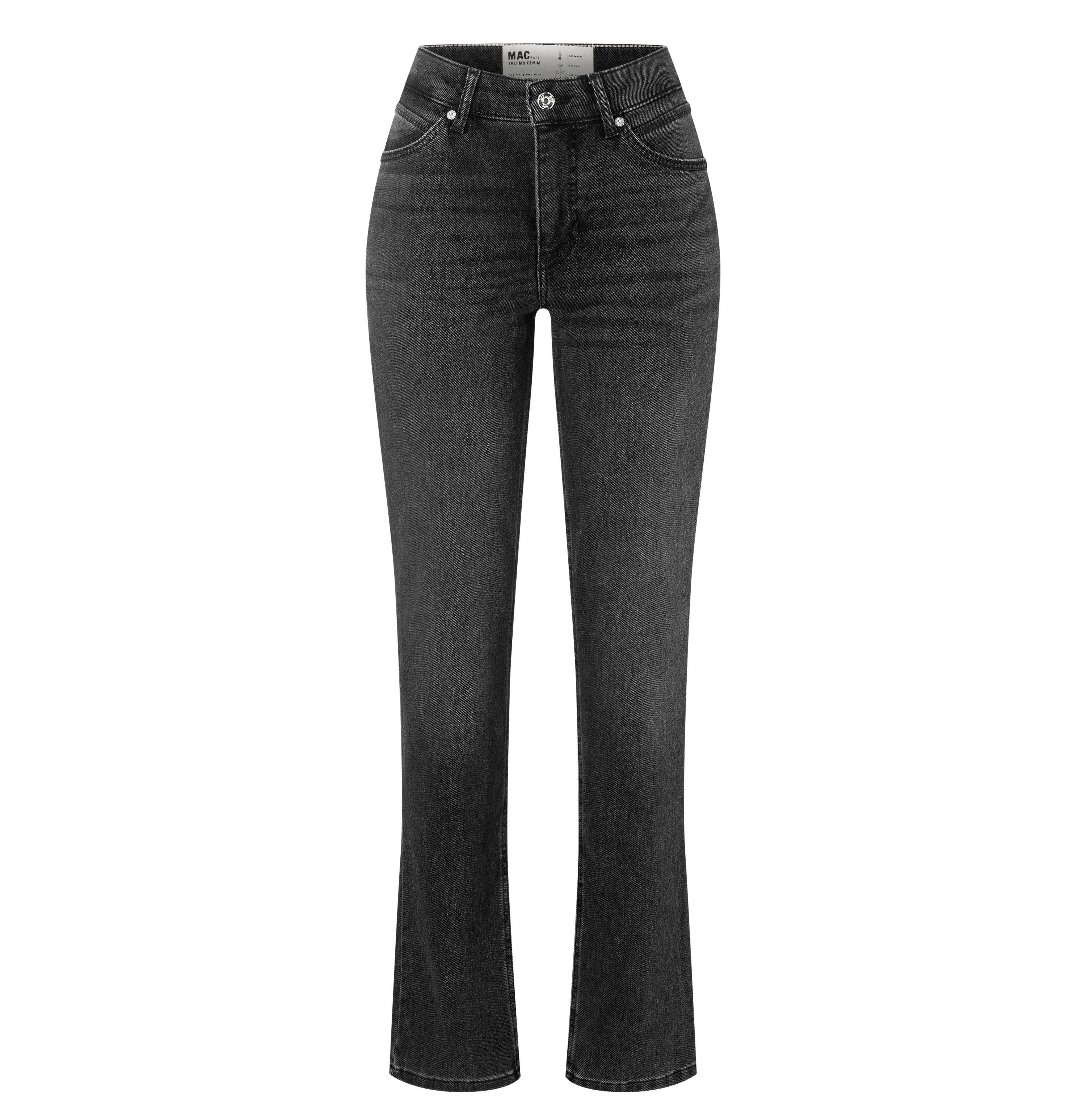 MAC Straight-Jeans MACMELANIE Sportives Naht-Detail am Tascheneingriff