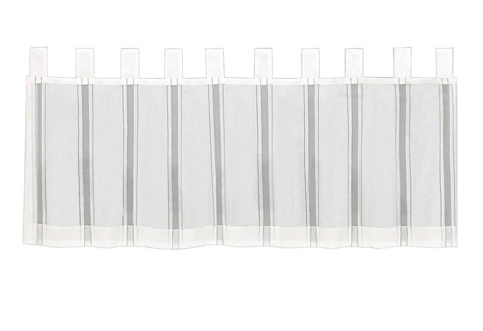 Gerster Scheibengardine Silvana (1 St), Schlaufen, halbtransparent, HxB: 50x150
