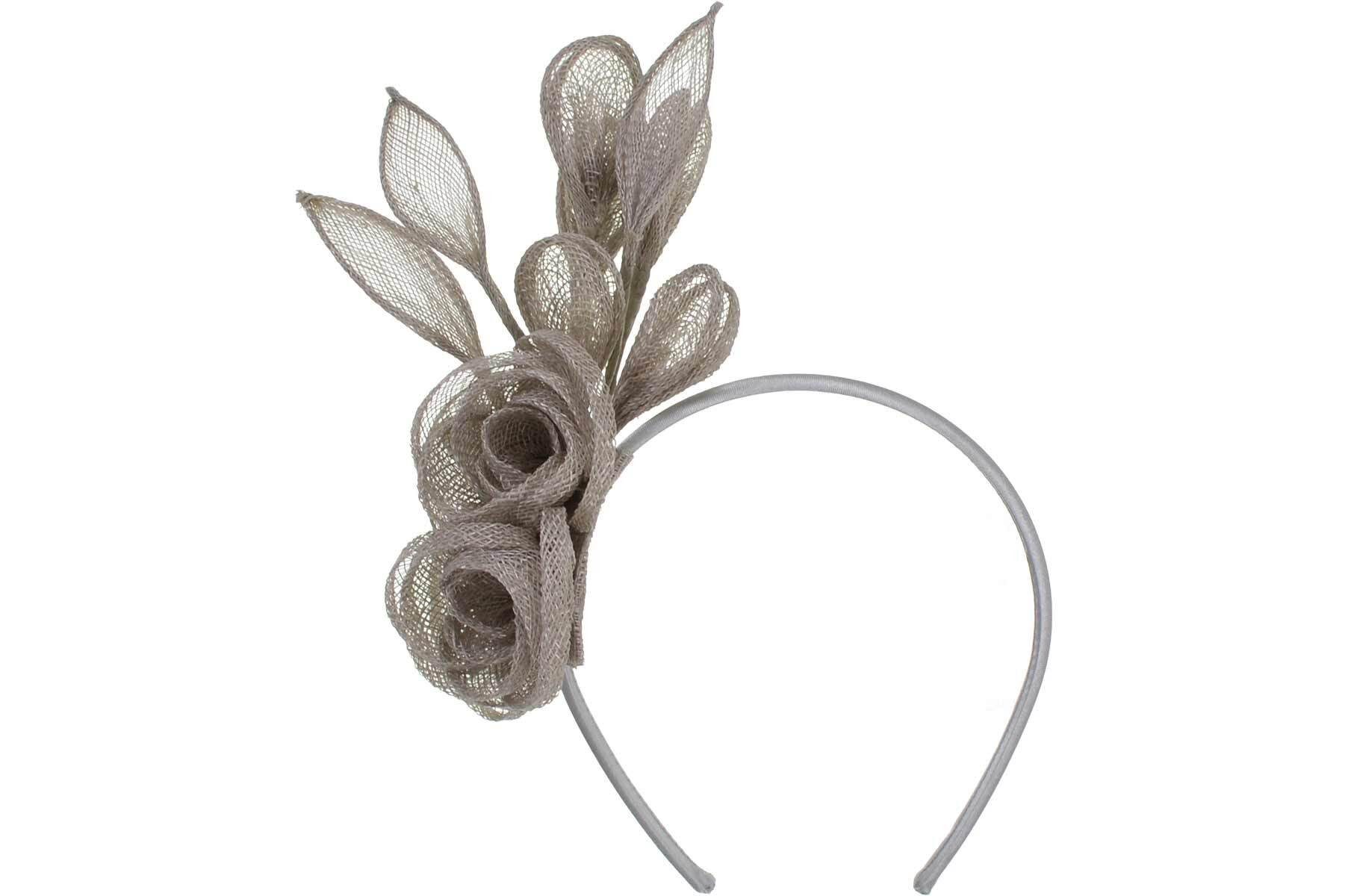 Seeberger Strohhut Sinamay Haarreif mit Blumen 55809-0