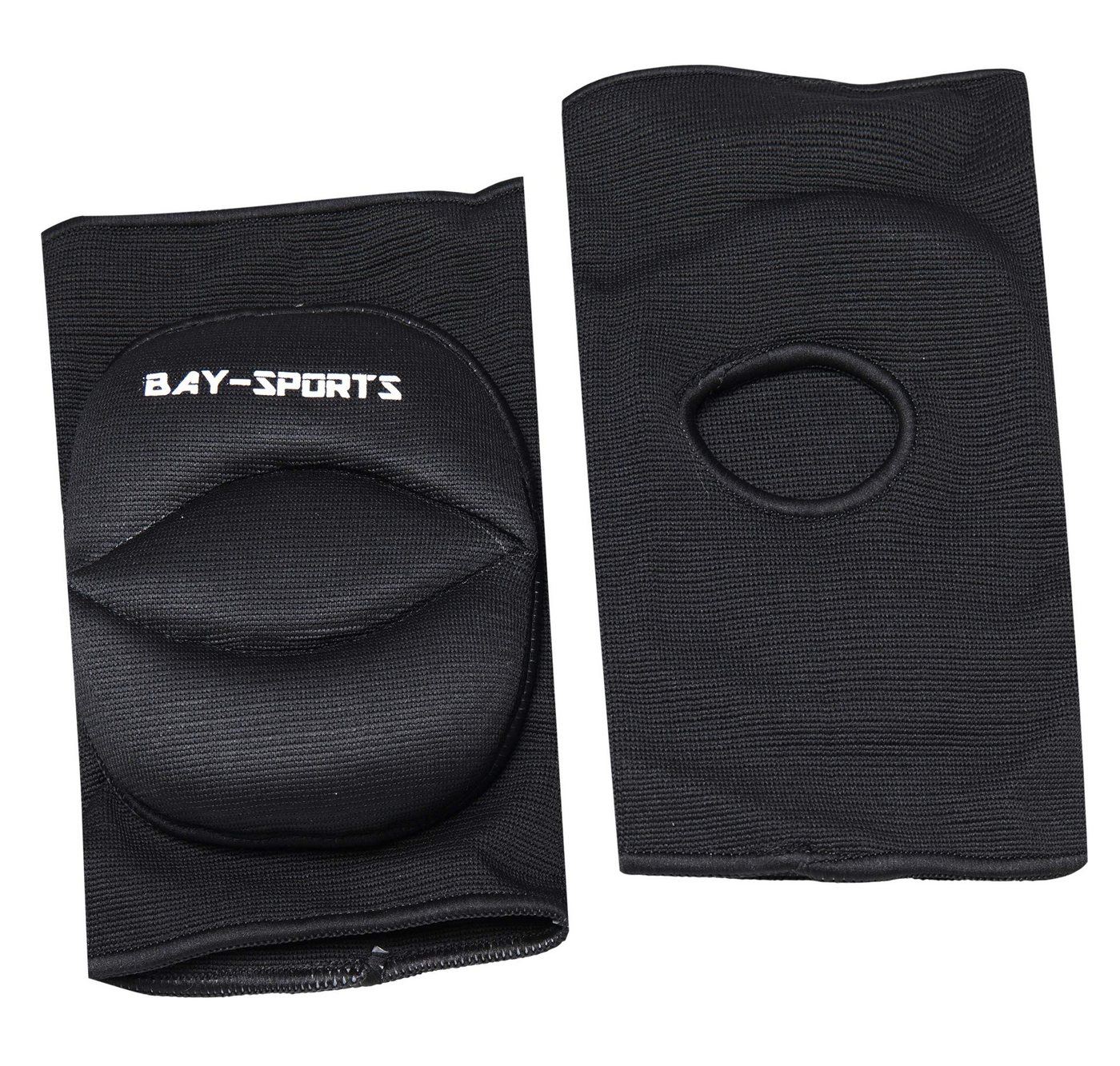 BAY-Sports Knieprotektor Knieschützer Knieschoner Knieschutz Kniepolster Bandage KNEE ATTACK, stabilisierend, stoßdämpfend, elastisch, atmungsaktiv, Schwarz
