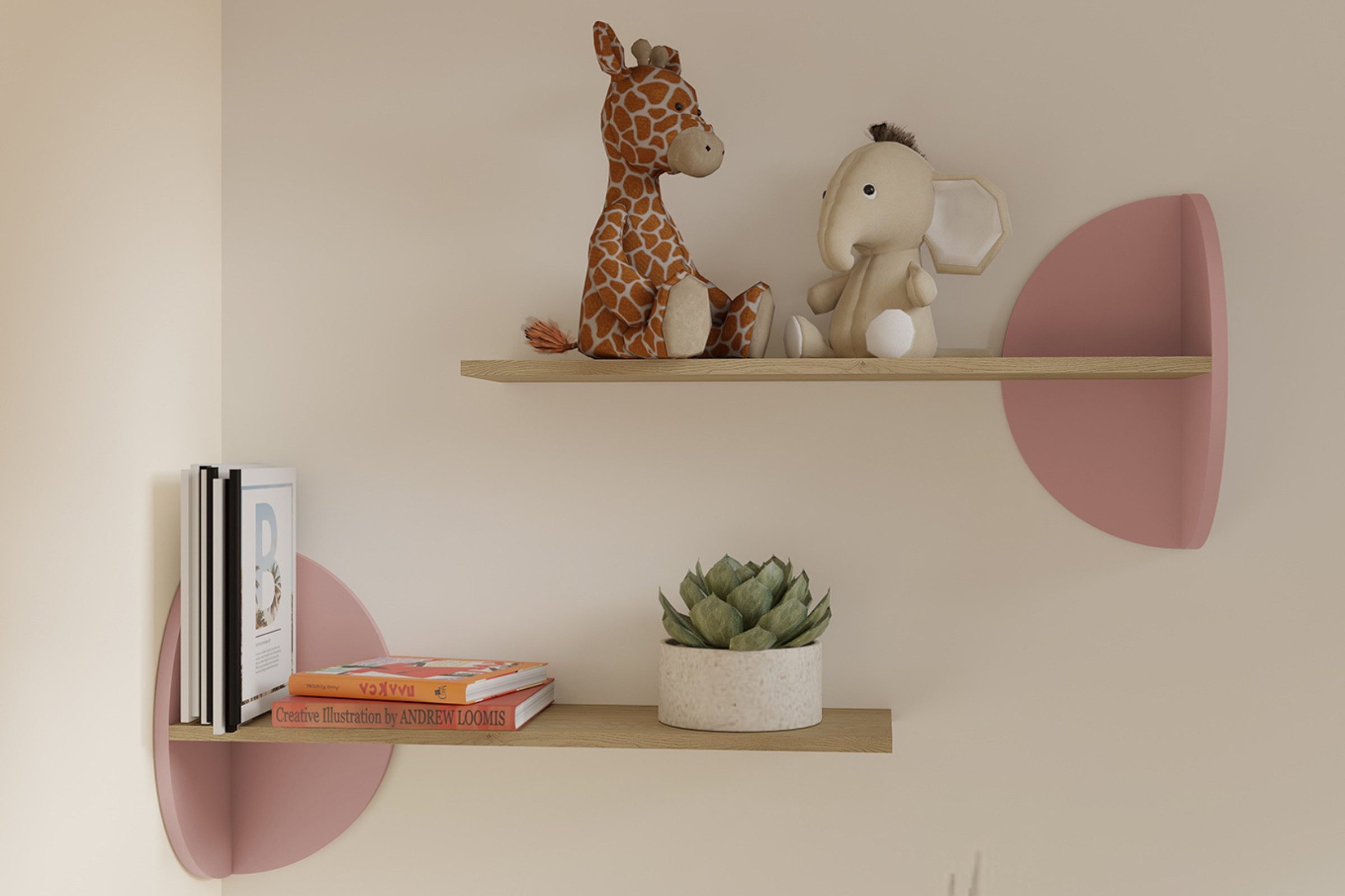 Deine Möbel 24 Hängeregal LEXO 15 16 17 Wandregal Kinderzimmer Bücherregal, Breite 80/82/120 cm, Set 1-tlg., ideal für Kinderzimmer & Jugendzimmer
