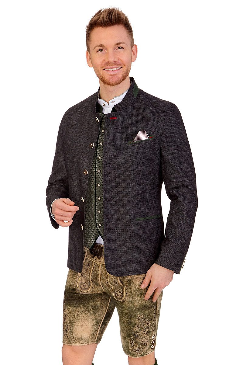 Gebr. Weis menswear Trachtenjanker Janker - FREISING - schwarzmeliert