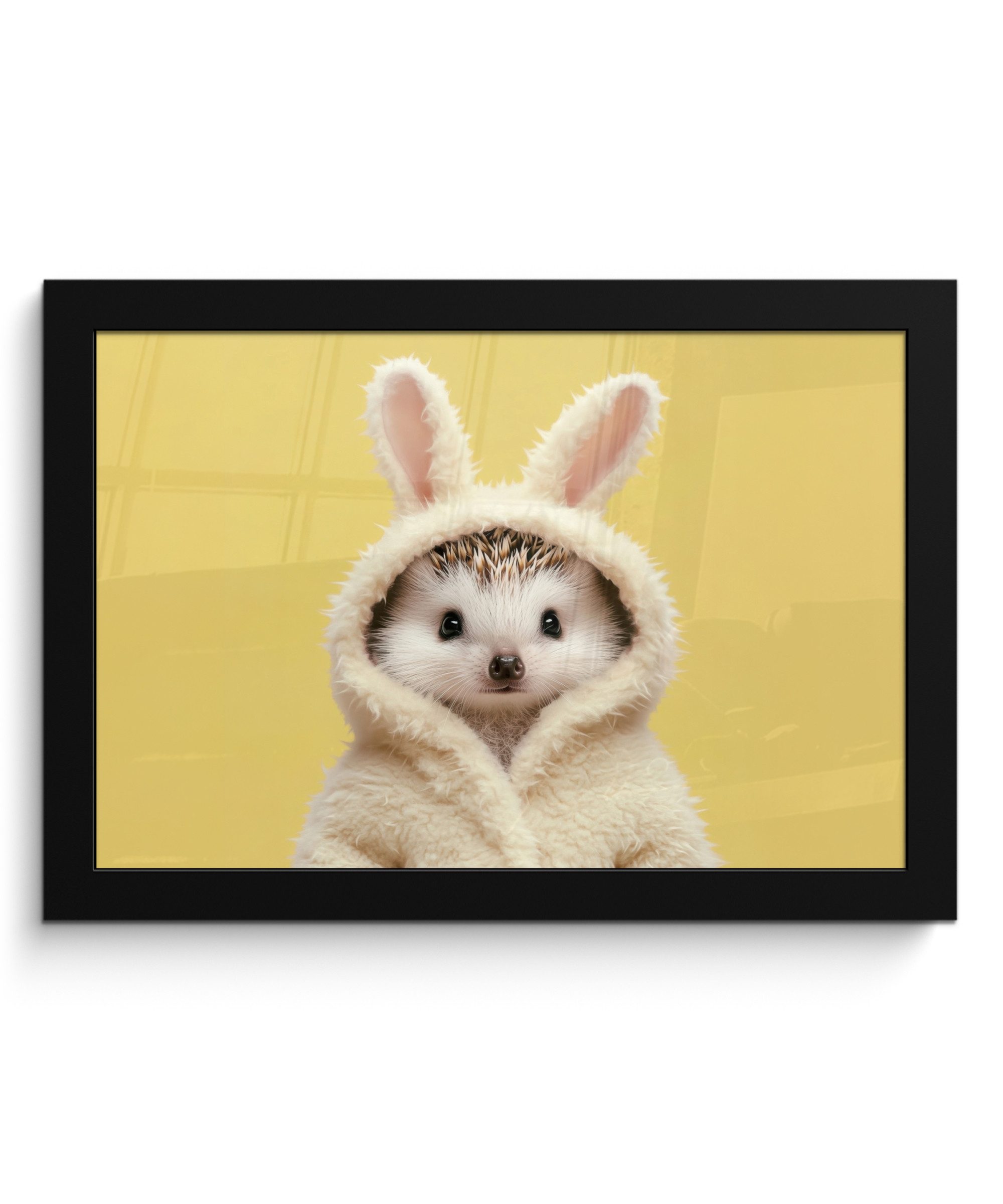 MuchoWow Poster Igel - Osterhase - Kostüm, (1 St), Wandbilder, Deko Wohnzimmer Schlafzimmer, 30x20 cm