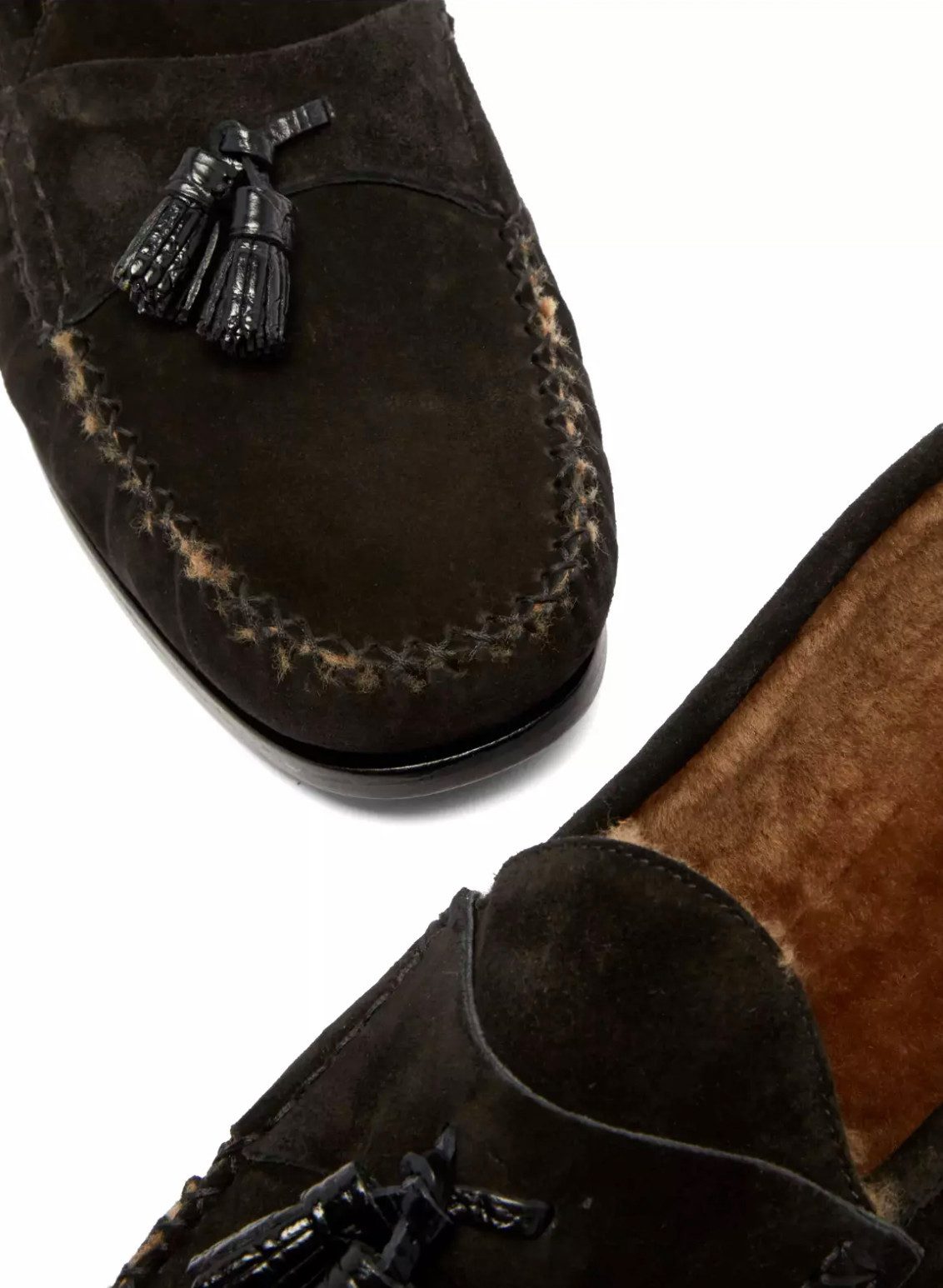 Tom Ford Berwick Schuhe Lammfell Tasselled Suede Mokassins Loafer Aus geschmeidigem Kalbsleder in edlem Wildleder-Finish