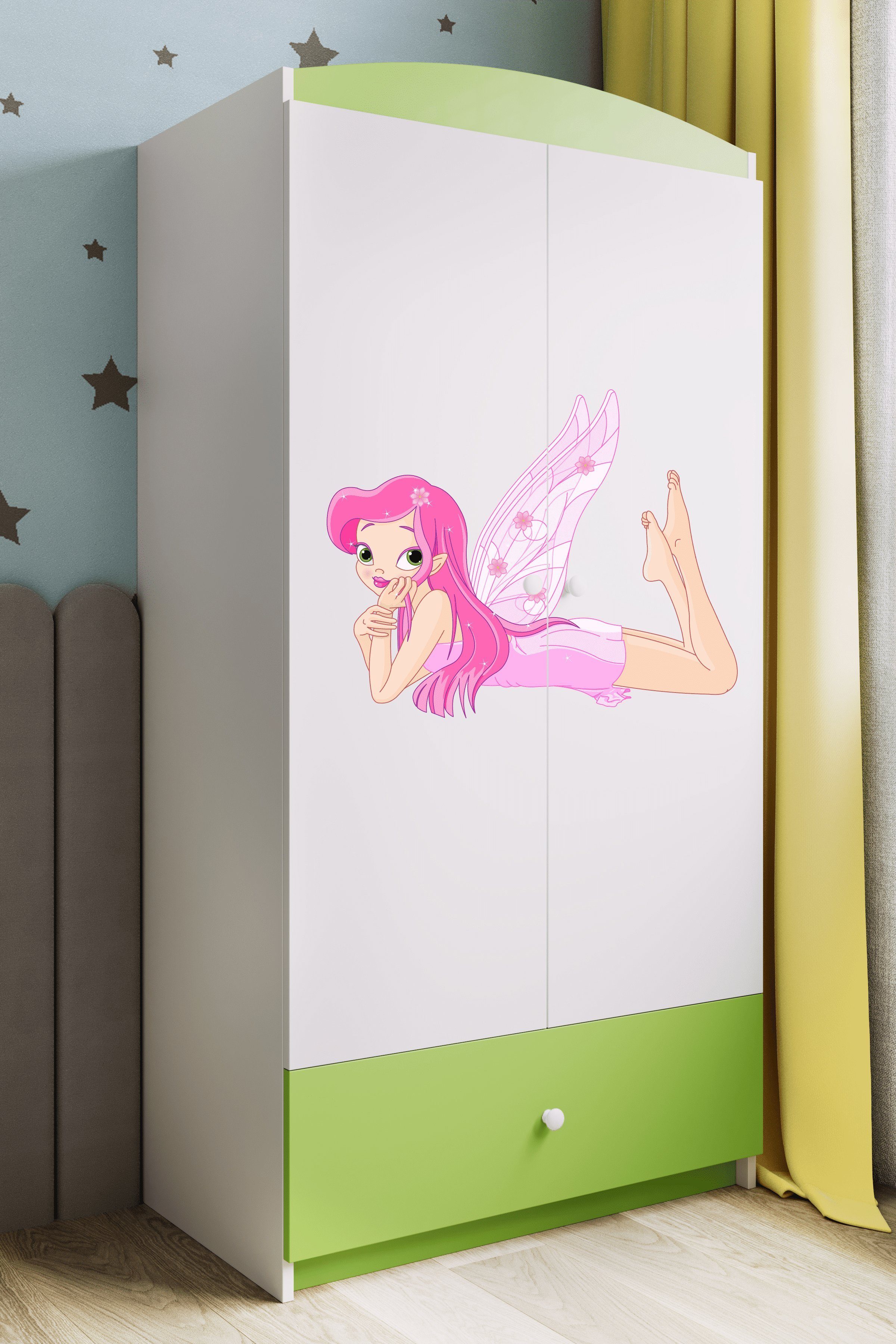 Bjird Kinderkleiderschrank Kleiderschrank Babydreams (4 Einlegeböden günstig online kaufen