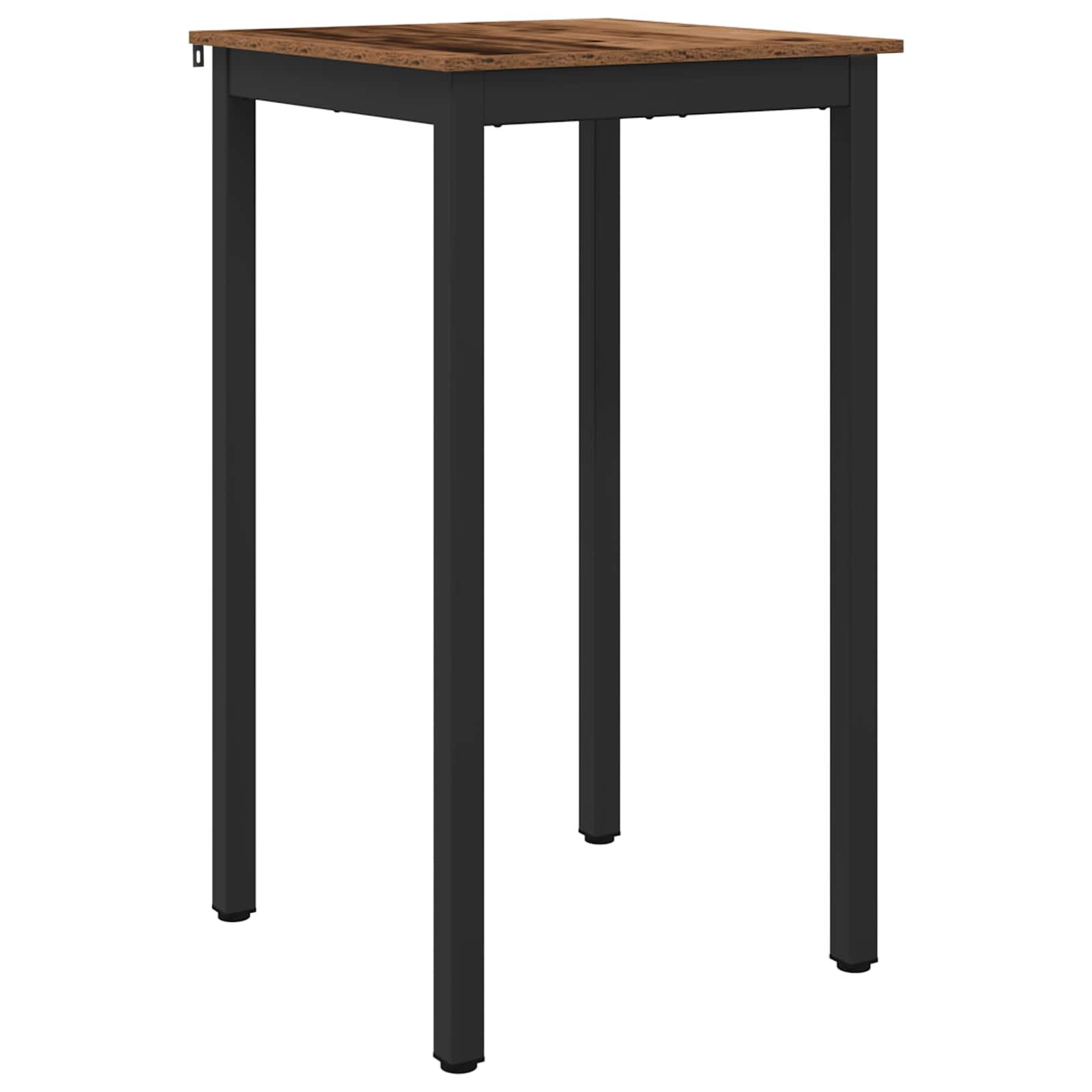 vidaXL Esstisch Stehtisch Holzwerkstoff Quadratisch (1-St)