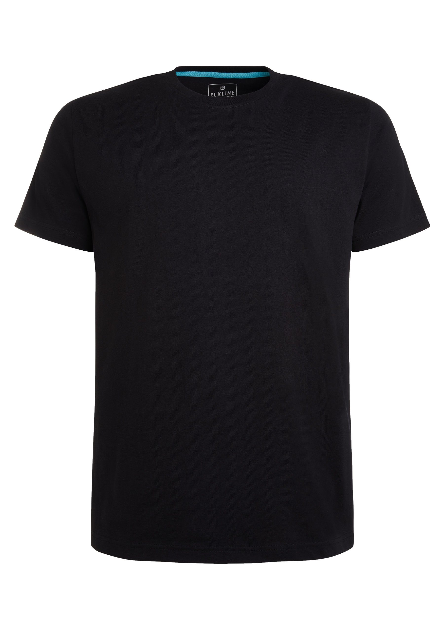 Elkline T-Shirt Must Have Basic Uni-Farben Shirt black