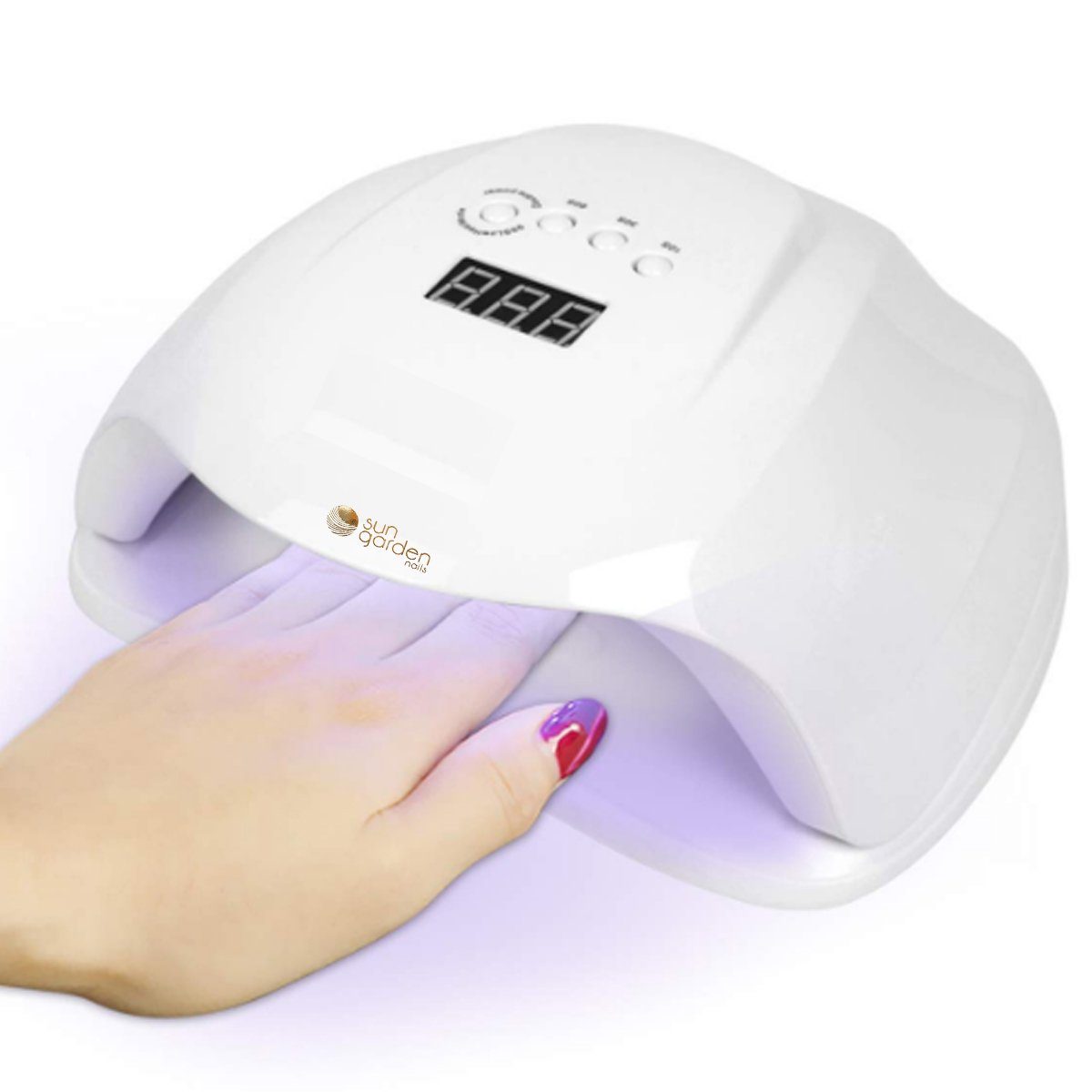 Sun Garden Nails Lichthärtungsgerät für LED 54 und UV whitemit Sensor Timer, Lichthärtung W Lampe Gelnägel