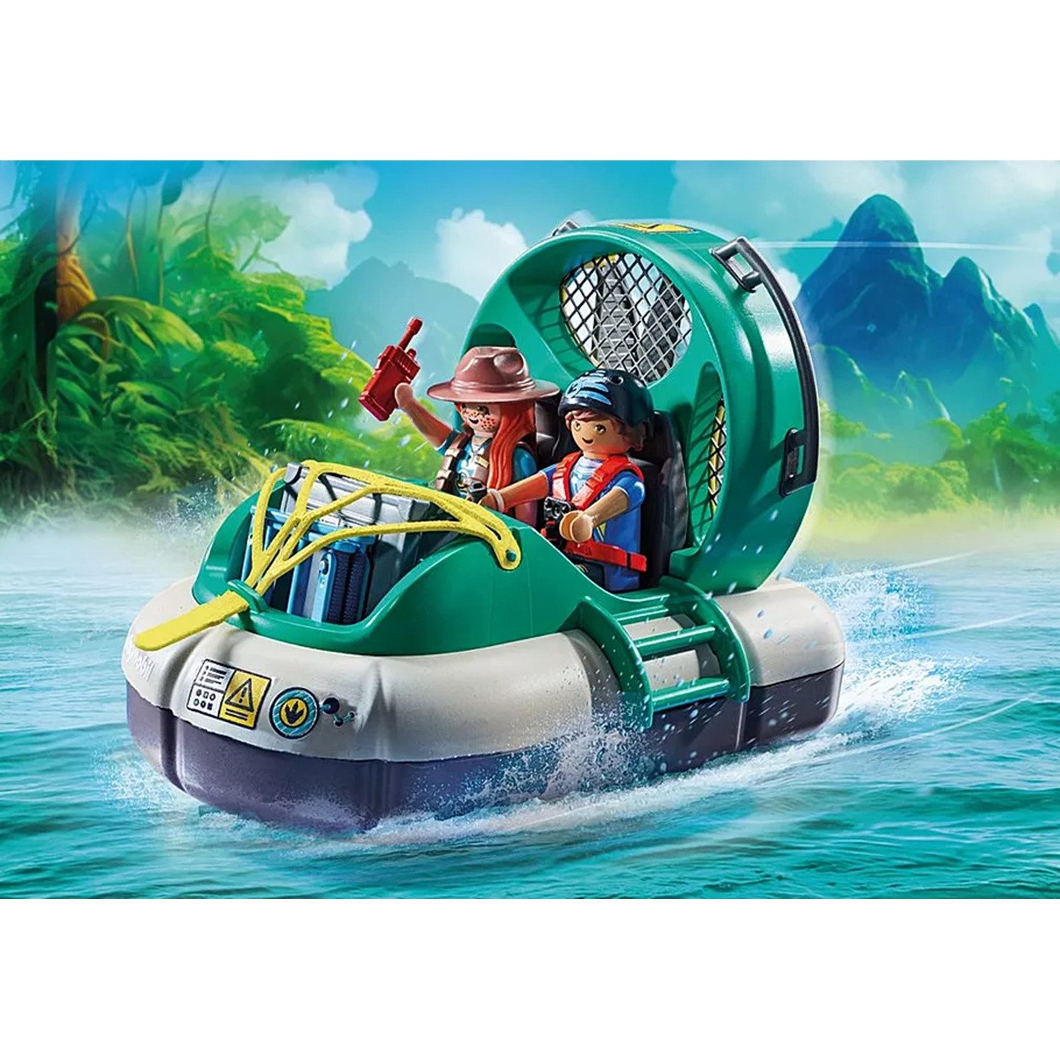 Playmobil® 71819 Dinos Brachiosaurus-Begegnung mit Luftkissenboot Konstruktions-Spielset – Bild 5 von 5