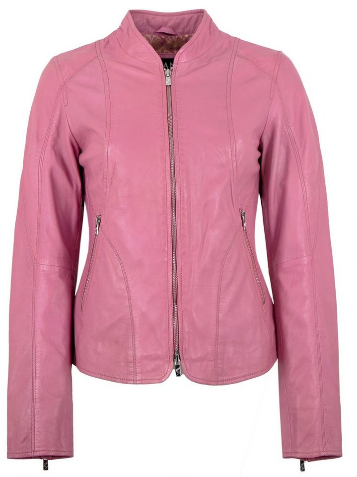 Jilani Lederjacke Nile Echtleder Damen Lederjacke Lammnappa wild rose