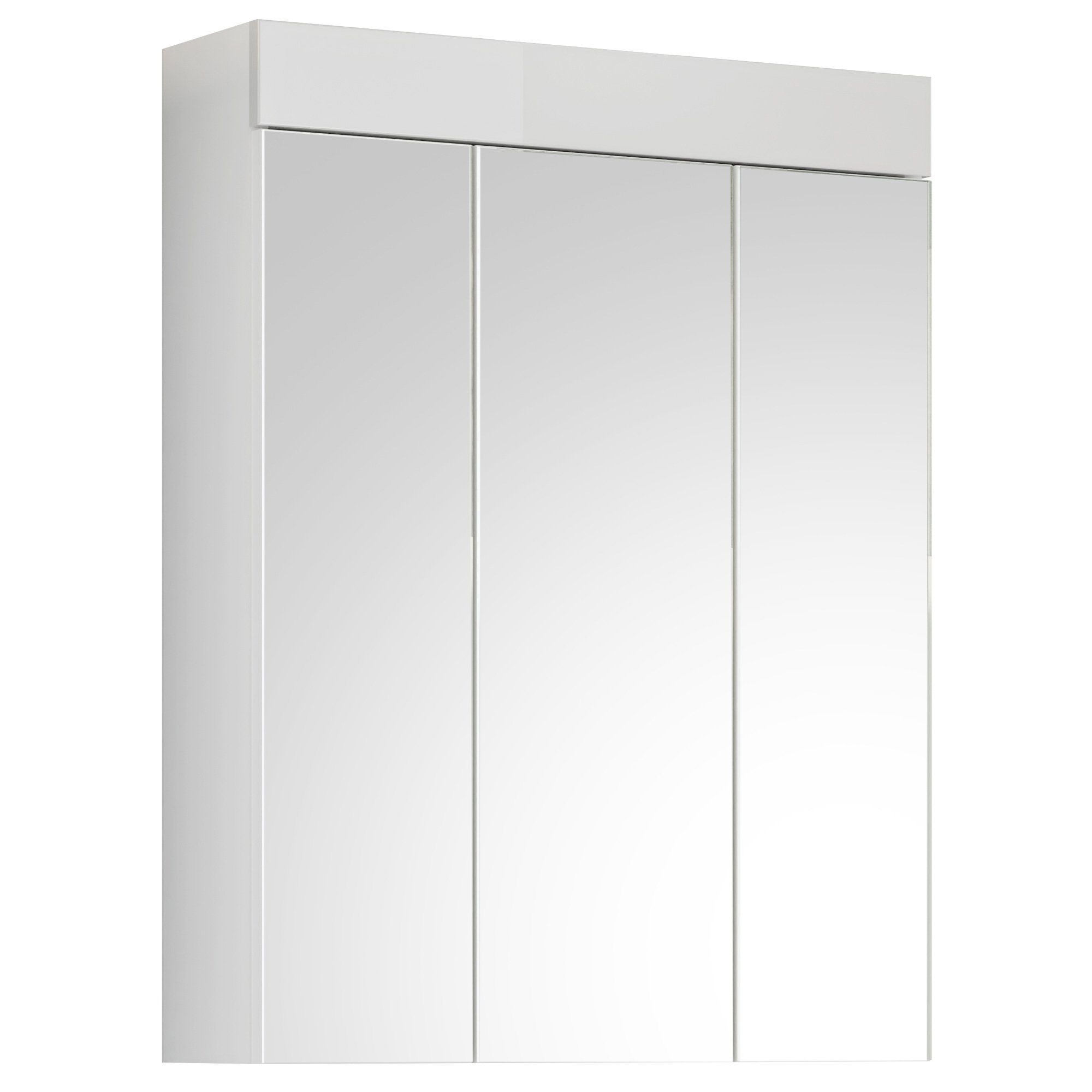 Newroom Spiegelschrank Cleo Spiegelschrank Weiß Spiegelglas Modern Spiegel Wandspiegel Bad