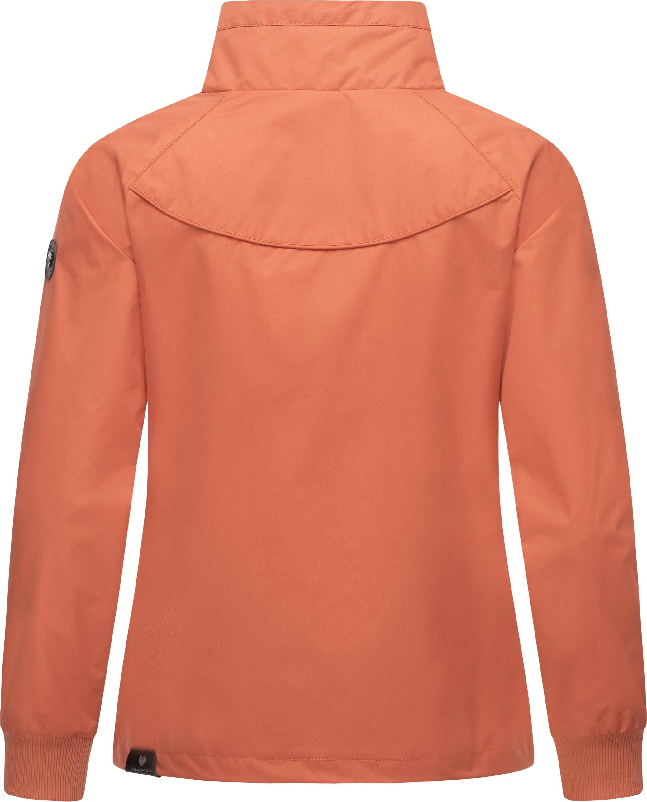 Ragwear Outdoorjacke Apola Wasserdichte Damen Übergangsjacke mit hohem Kragen