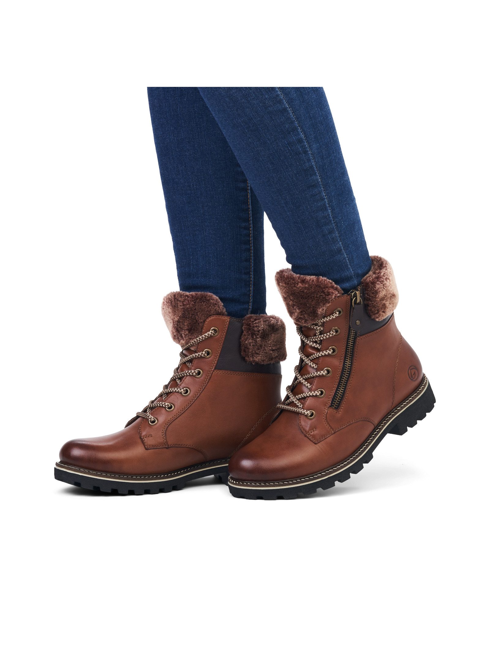 Remonte Remonte Stiefelette Glattleder Schnürstiefelette