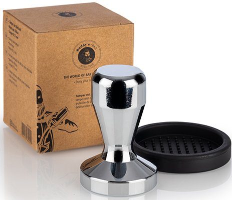 Buddy's Tamper Buddy´s Bar - Barista Edition, Premium, Kaffee Verdichter Kaffeemehlpresser, Espresso Stempel