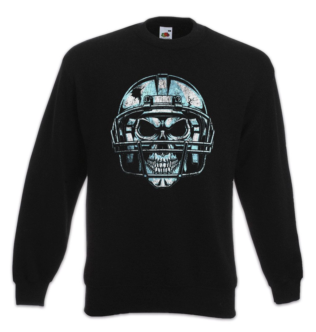 Sweatshirt American Football Skull Sweatshirt Player Ball Spieler Team Skull