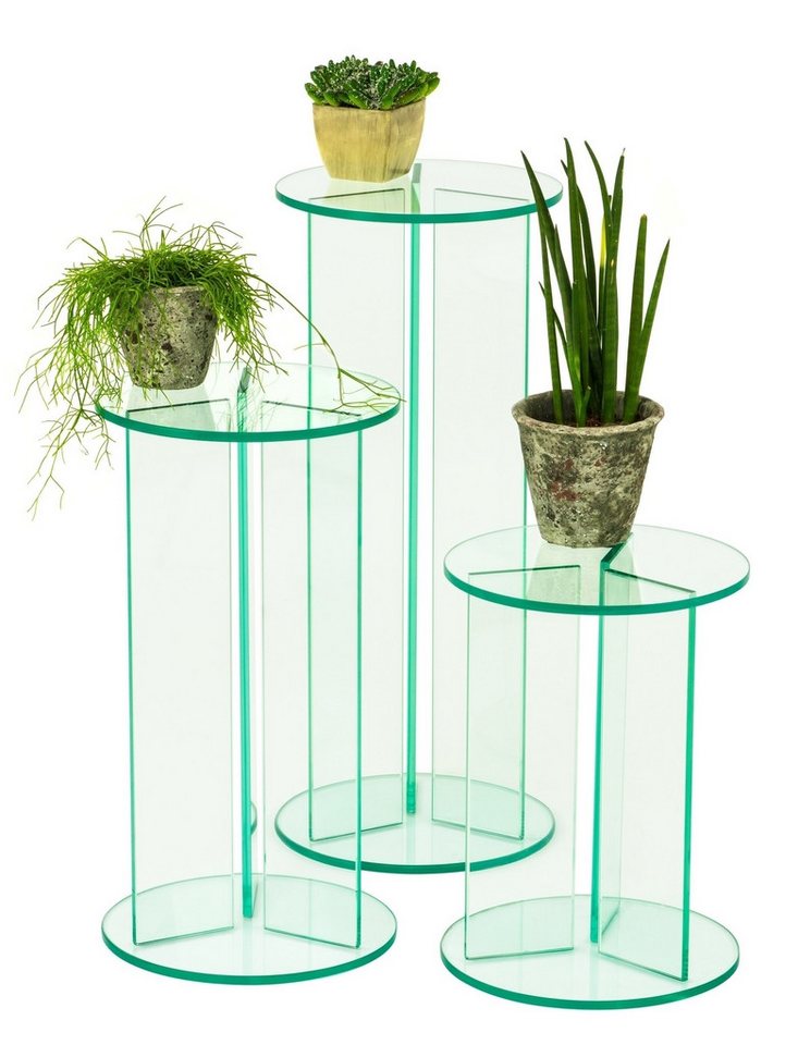 Thumbnail - Concept GmbH Blumentisch in Klarglas, Glas - 30x30cm (BxH)