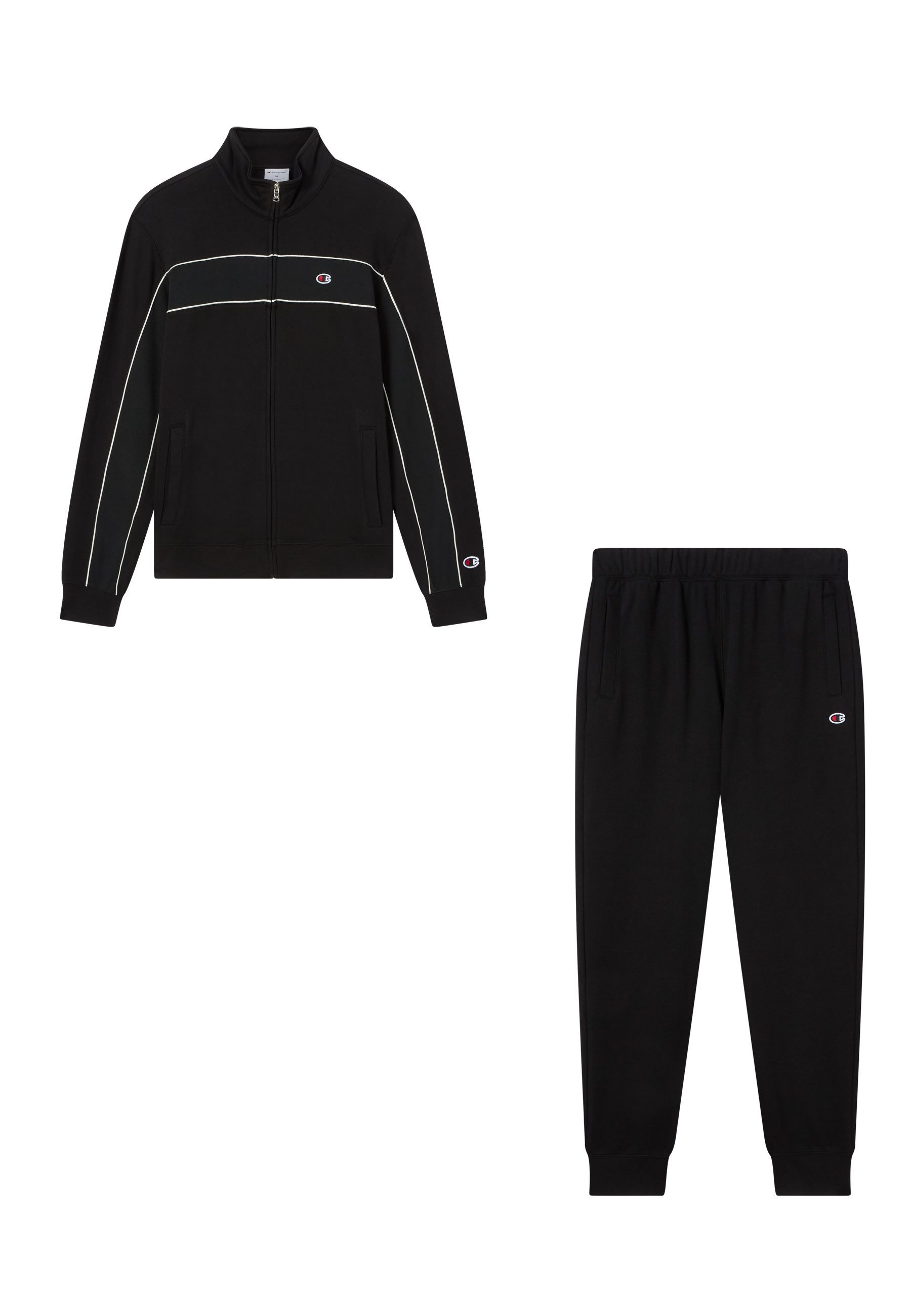 Champion Jogginganzug Terry Full Zip Sweatshirt (2-tlg), für sportliche Aktivitäten, aus Baumwolle und Polyeste