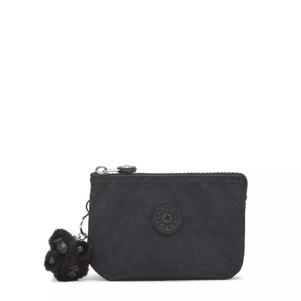 KIPLING Mini Bag CREATIVITY S, kleine Geldbörse, Black Noir (schwarz), Portemonnaie Reißverschluss