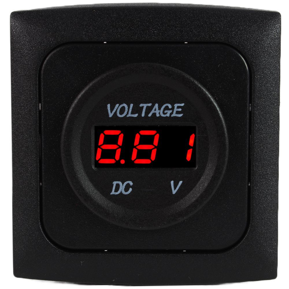 HABA B.V. Steckdose C-Line Steckdose Digtal 12 + 24 Volt + Rahmen + Isodose