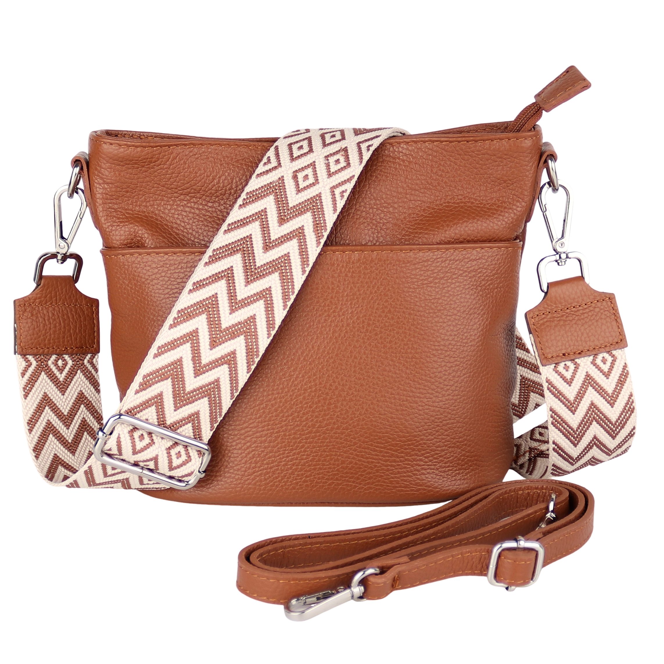 MIRROSI Umhängetasche Damen Crossbody Bag, Echtleder Made In Italy (Schulte günstig online kaufen