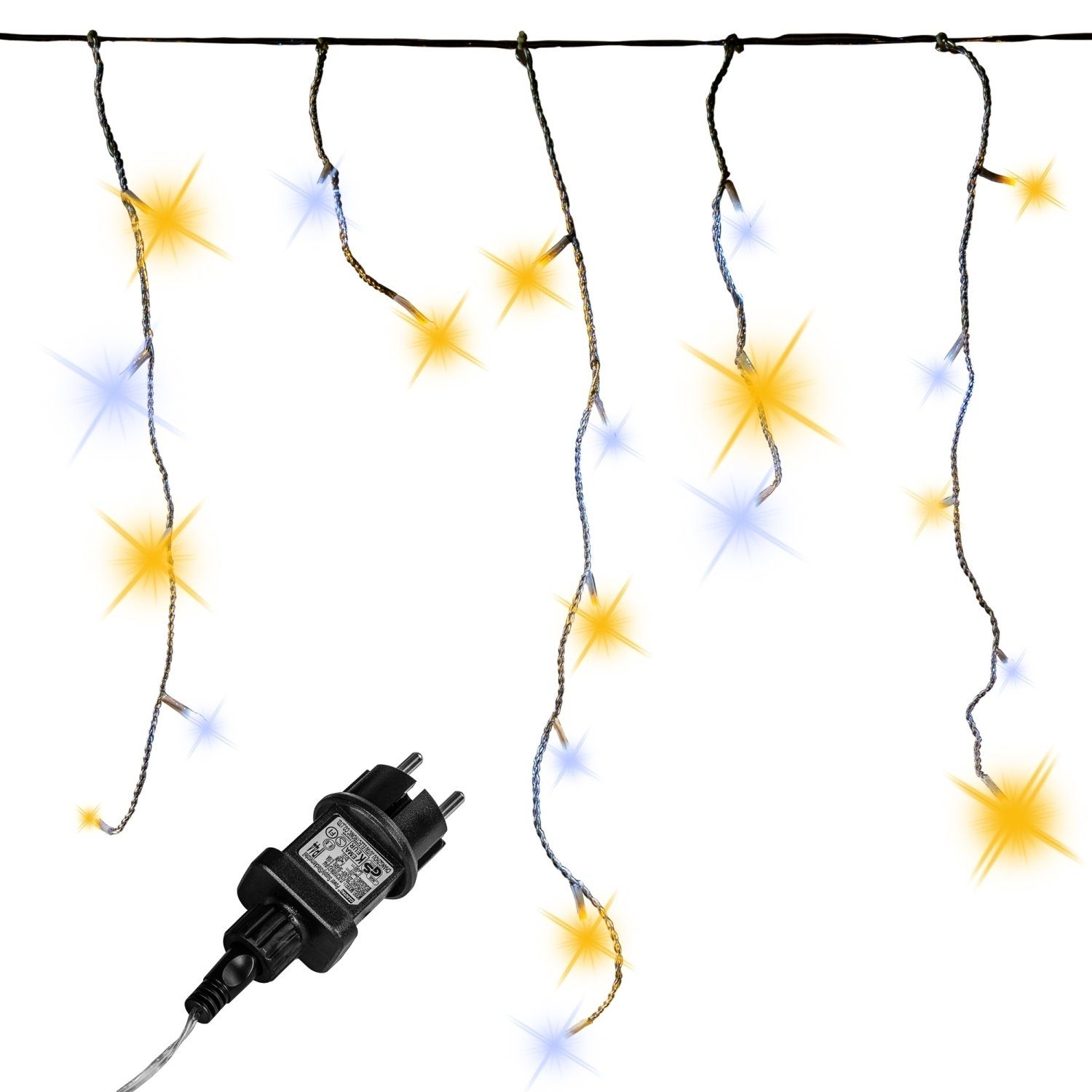 VOLTRONIC LEDLichterkette VOLTRONIC® Eisregen Lichterkette für innen/ außen, IP44, optional mit