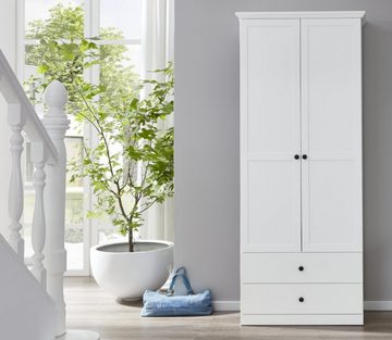 trendteam Garderobenschrank Baxter (Garderobe und Schuhschrank in weiß, 81 x 196 cm) bis zu 7 Fächer