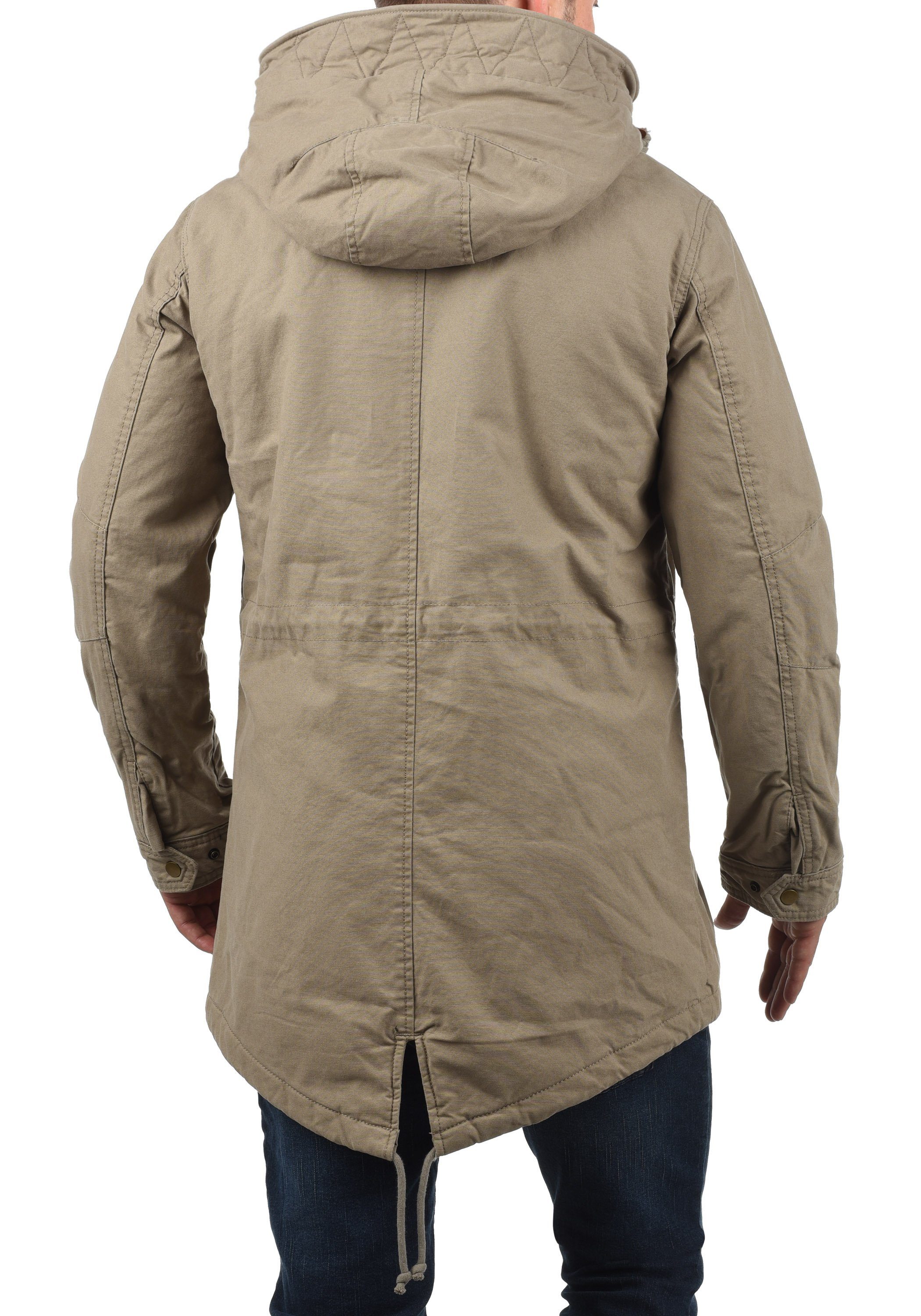 Jack Jones Parka Jabari warme Jacke mit hochabschlieBendem Stehkragen