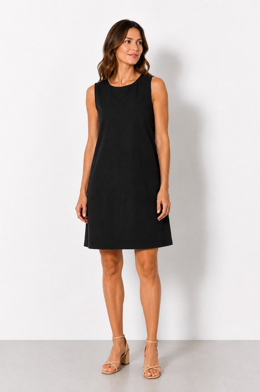 ITALY VIBES Etuikleid - Stretchkleid - ärmelloses Kleid mit Rundhals - Damen Kleid ONE SIZE - passend für Größen M bis XXL
