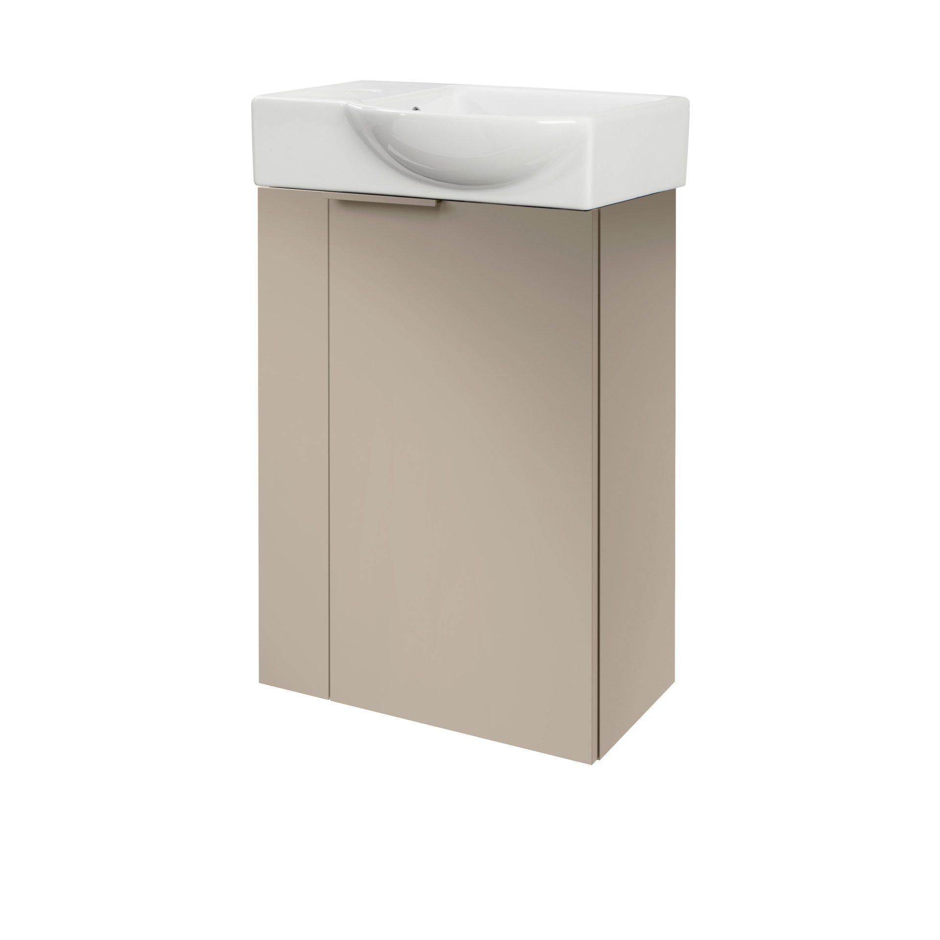 FACKELMANN Badmöbel-Set Badmöbelset, Waschbeckenunterschrank, Aufsatzwaschbecken, Badezimmer