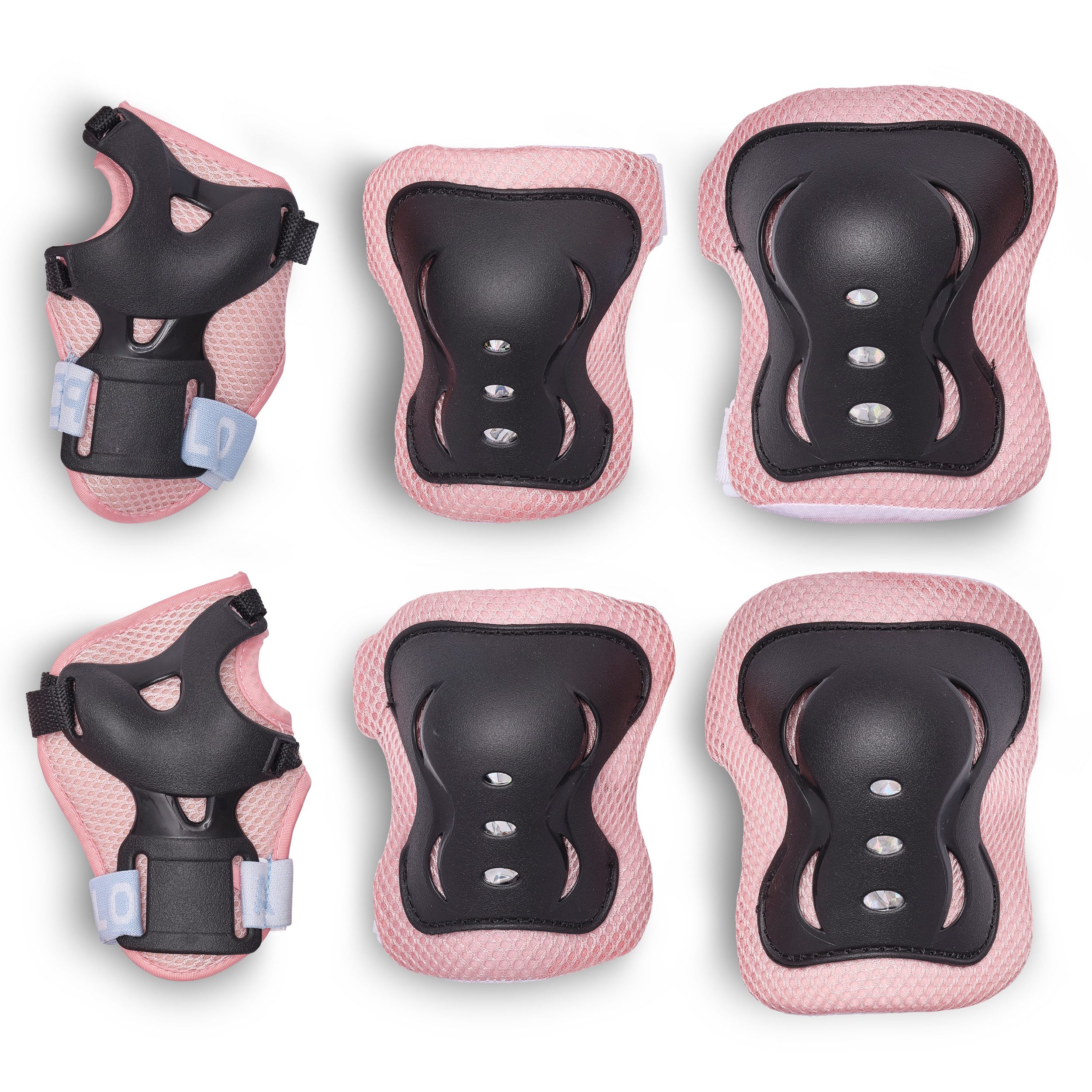Apollo Protektoren-Set Schoner Set Kinder, Knie und Ellenbogenschützer Kinder, Protektoren (Ellenbogenschutz, Handgelenkschutz, Knieschutz), elastisch & verstellbar