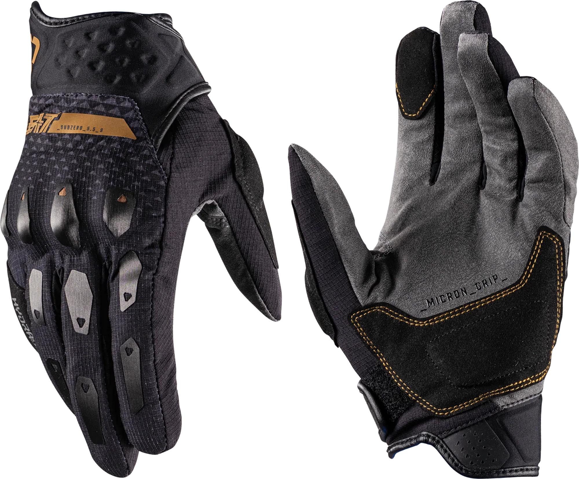 Leatt Motorradhandschuhe ADV SubZero 5.5 Short Motorrad Handschuhe reflektierende Elemente,Touchscreenbedienung möglich,mit Visierwi