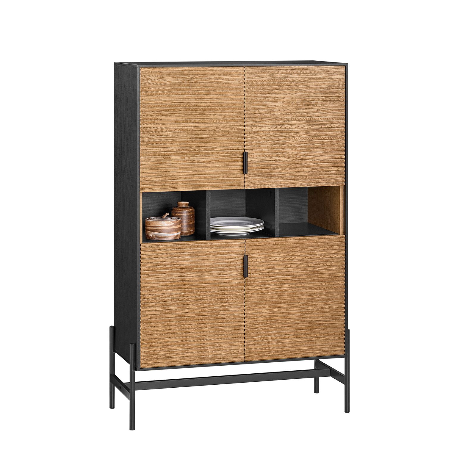 SoBuy Sideboard HFSB03, Küchenschrank Kommode Flurschrank Buffet Schuhschrank TV-Schrank