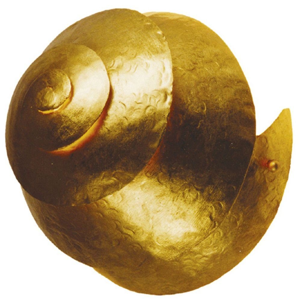 Holländer Wandleuchte Snail One Eisen Gold