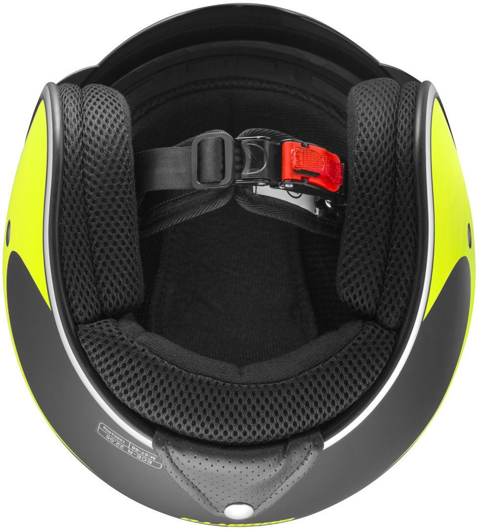 Bogotto Motorradhelm V537 Wogi Jethelm, Integriertes Sonnenvisier